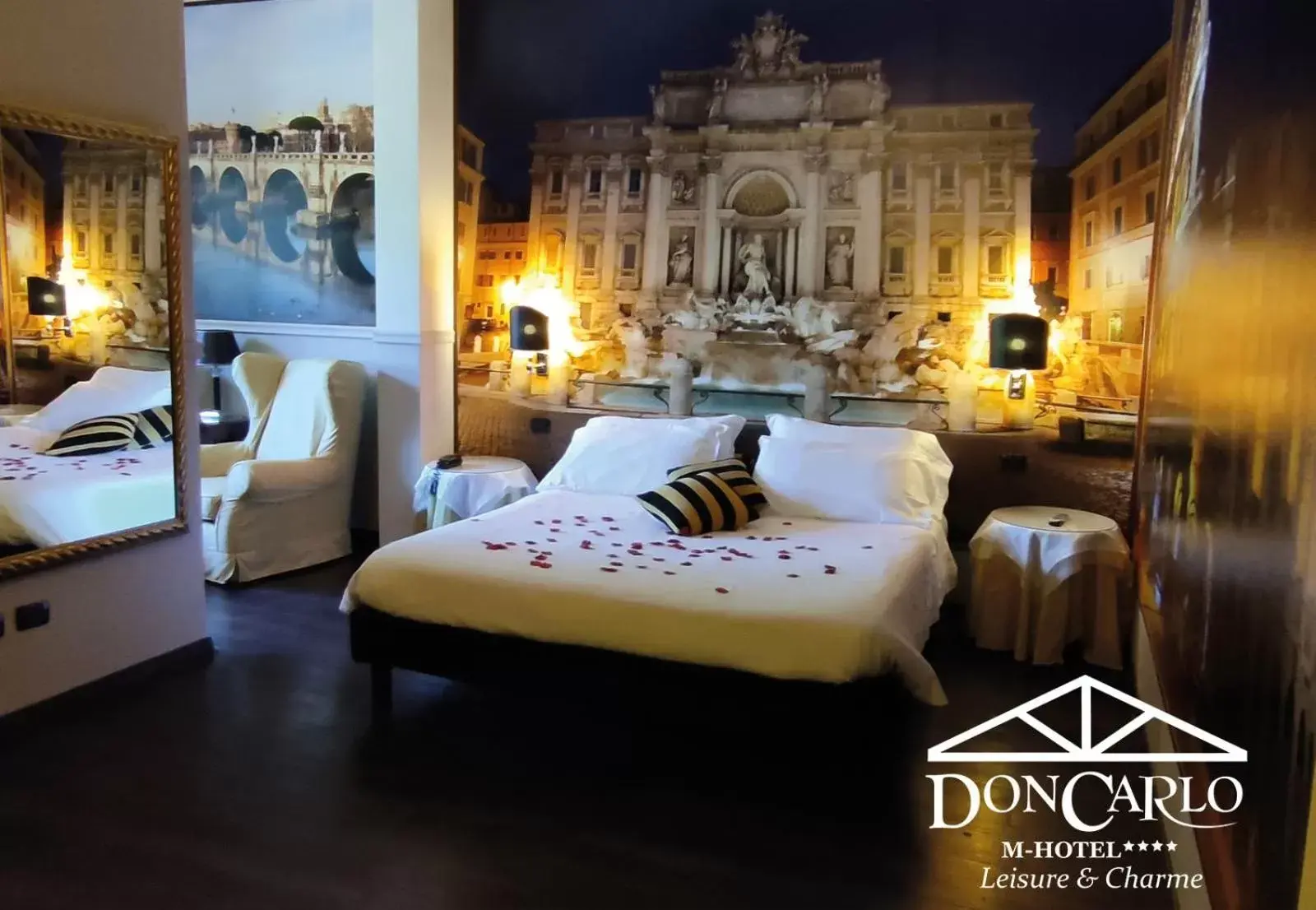 Bed in Hotel Don Carlo