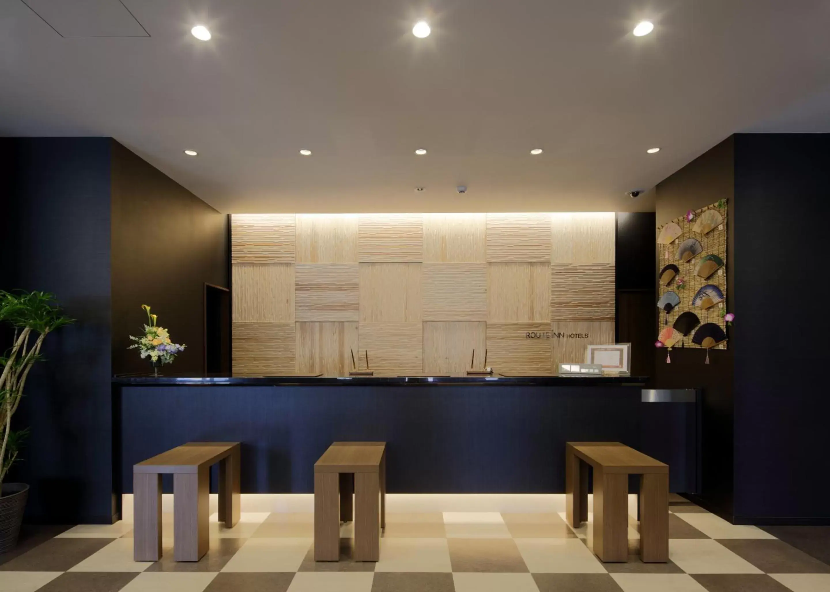 Lobby or reception, Lounge/Bar in Hotel Route-Inn Hita-Ekimae