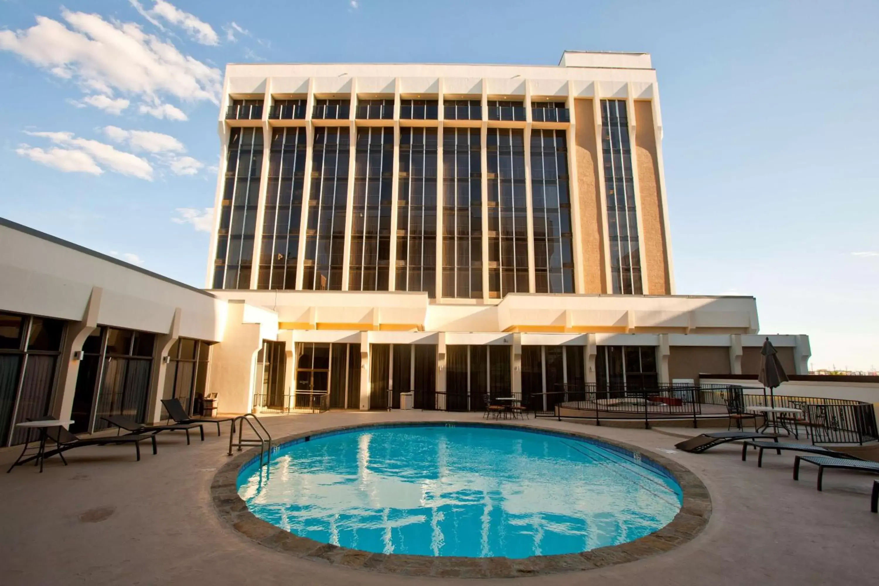 Pool view, Property Building in DoubleTree by Hilton Midland Plaza