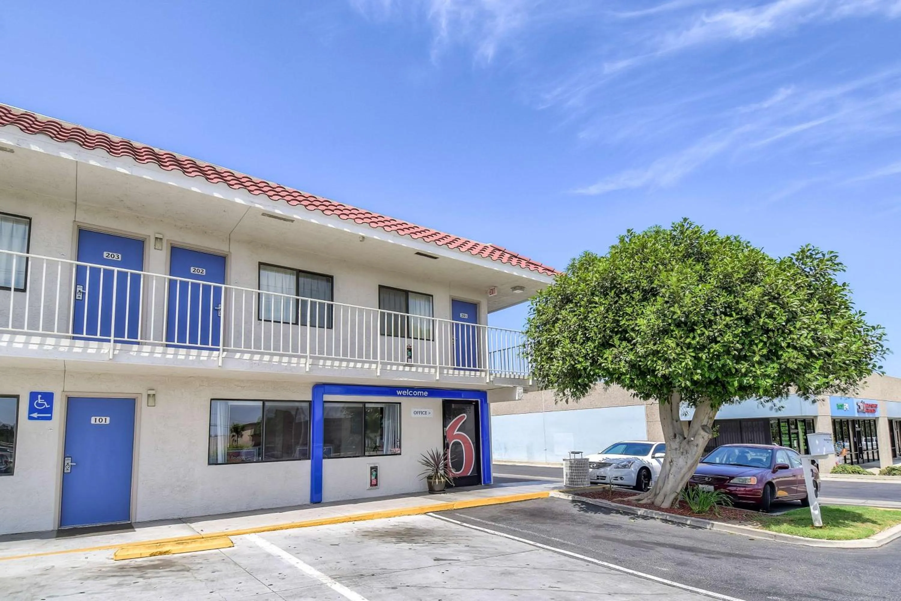Property building in Motel 6-Corona, CA