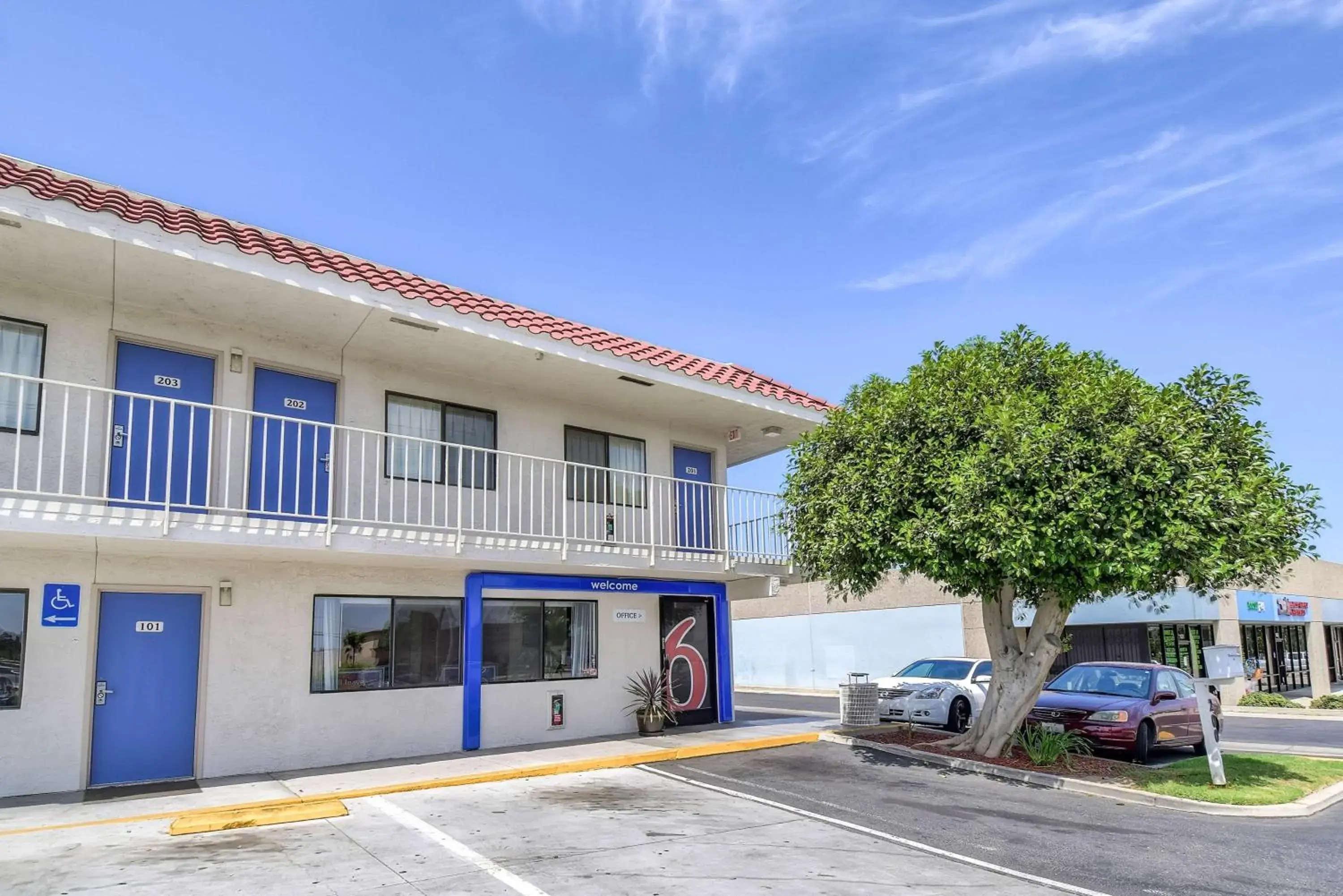 Property building, Facade/Entrance in Motel 6-Corona, CA