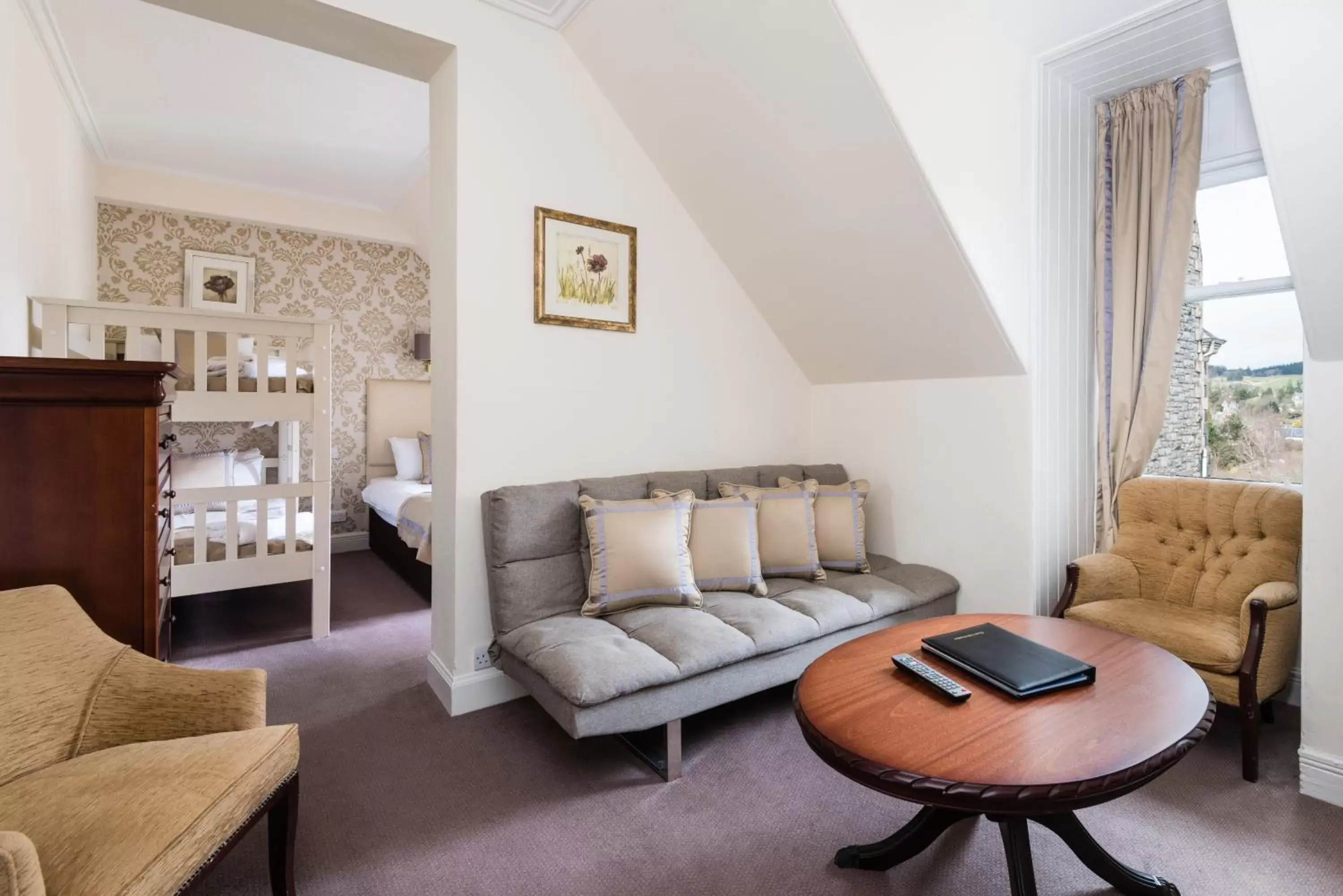 Bed, Seating Area in The Atholl Palace