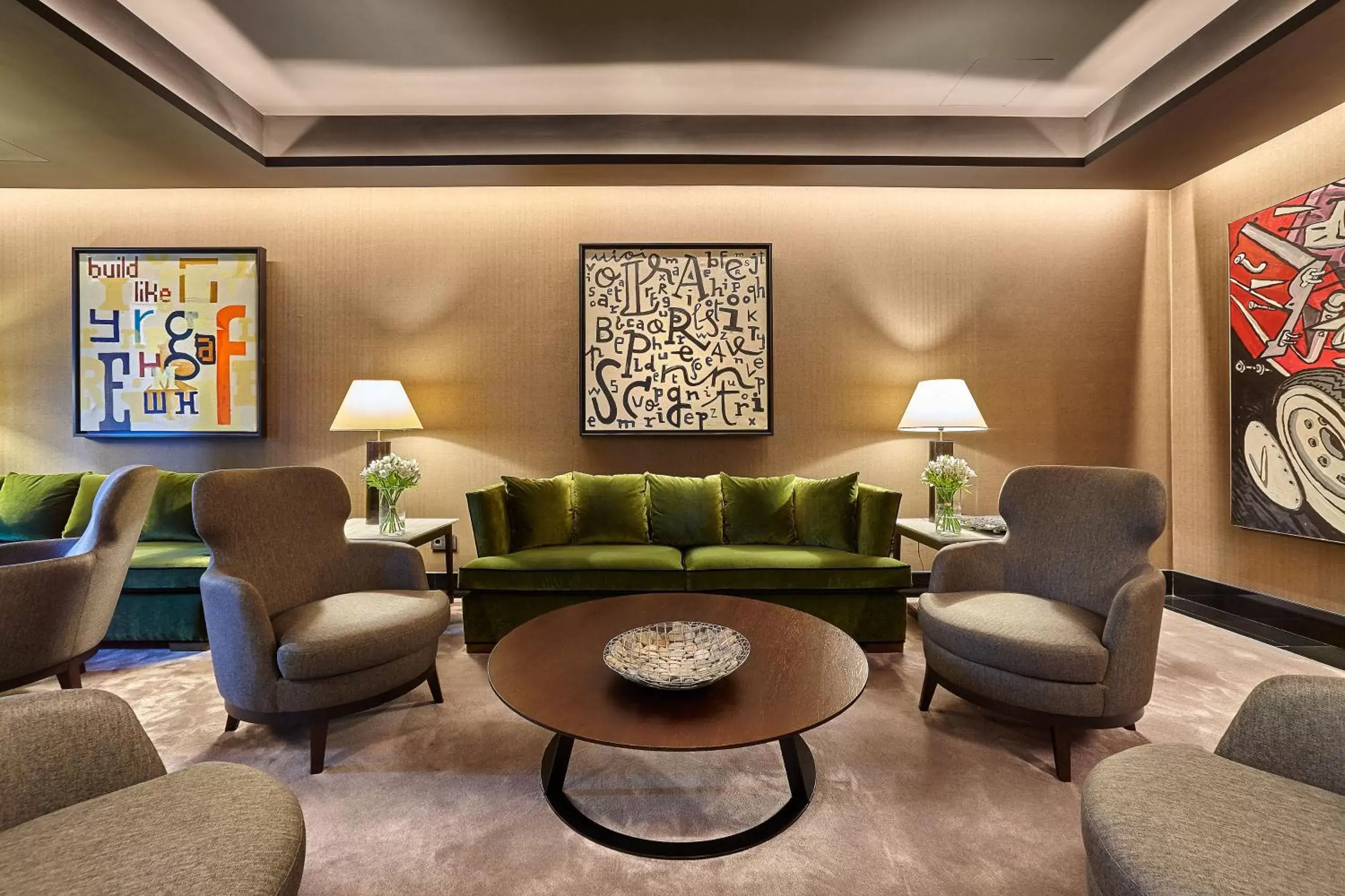 Living room, Seating Area in Gran Hotel Domine Bilbao