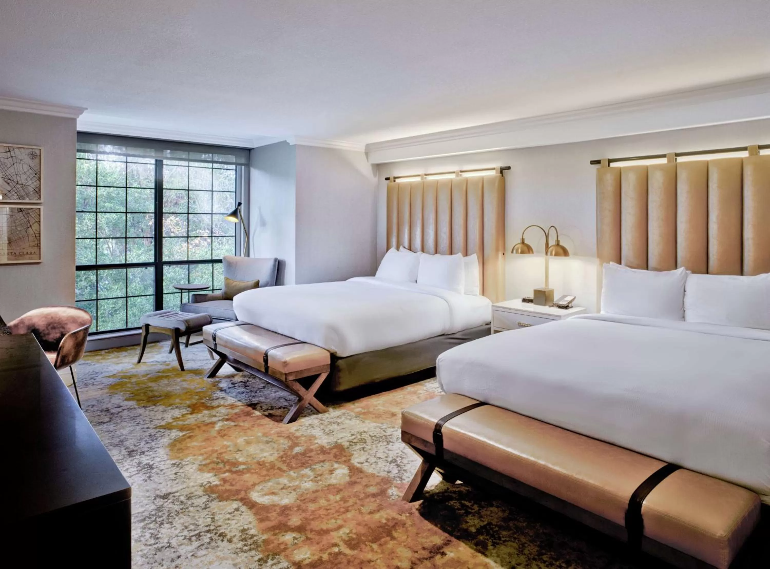 Bed in The Inn at Saratoga, Tapestry Collection by Hilton