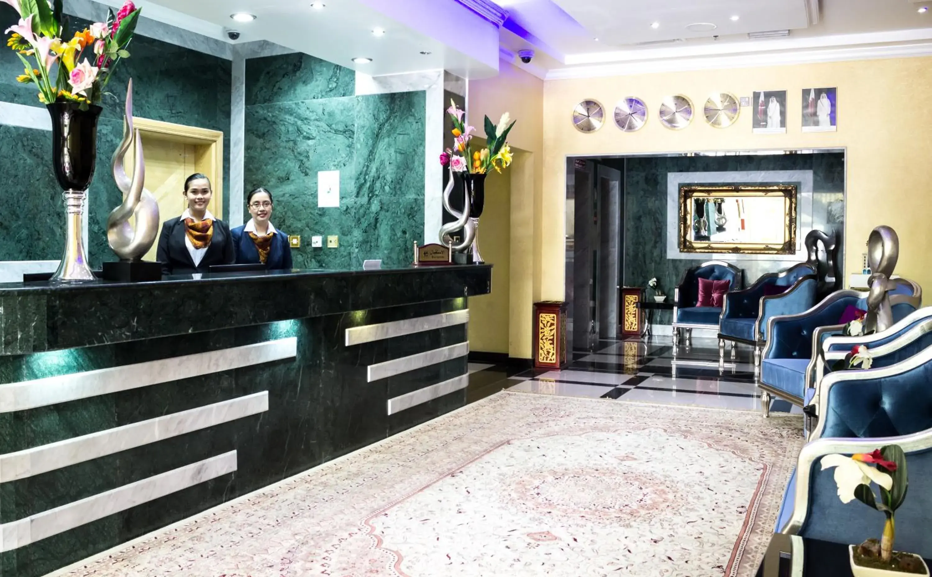 Staff in Doha Dynasty Hotel