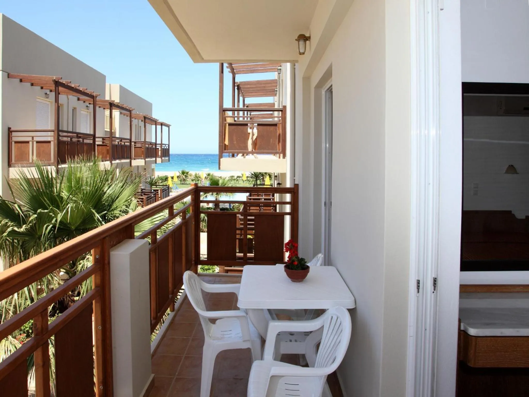 Balcony/Terrace in Ilian Beach & Apartments