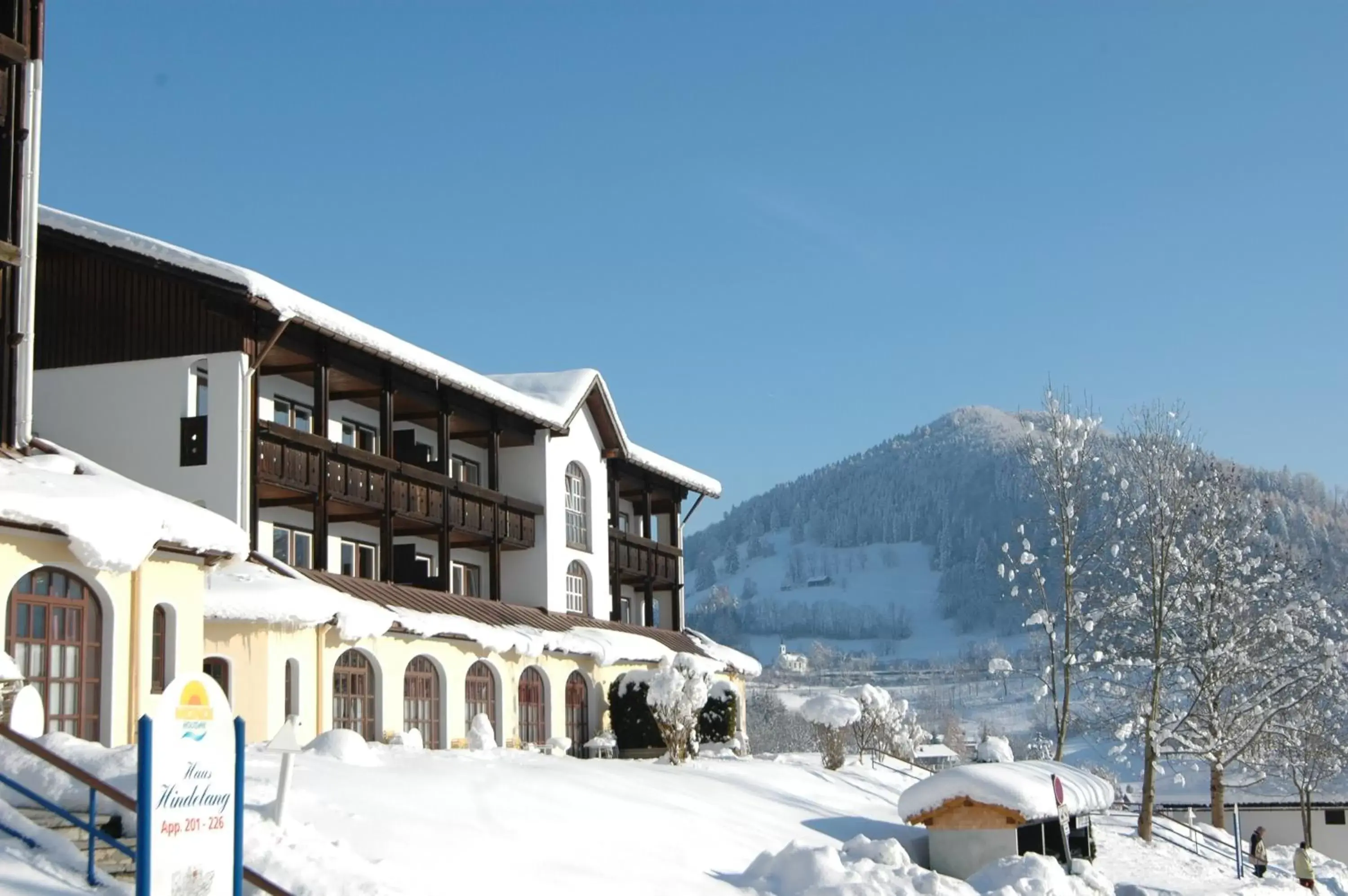 Property building, Winter in MONDI Resort und Chalet Oberstaufen