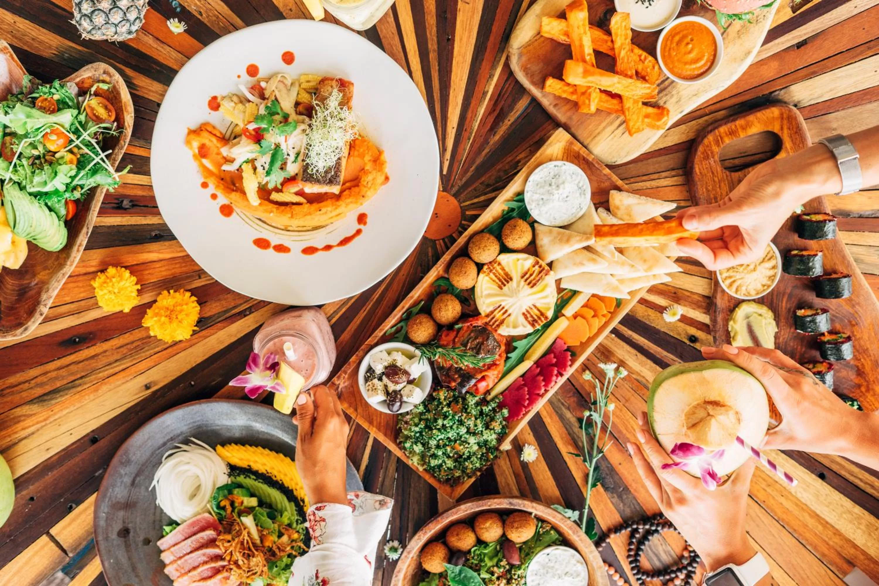 Food close-up in Vikasa Yoga Retreat