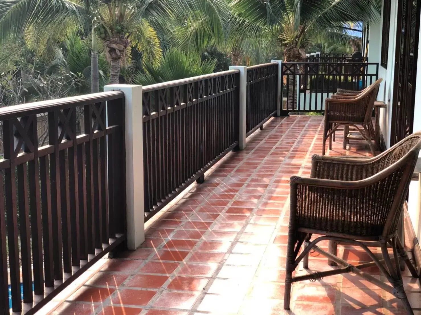 Balcony/Terrace in Dolphin Bay Beach Resort