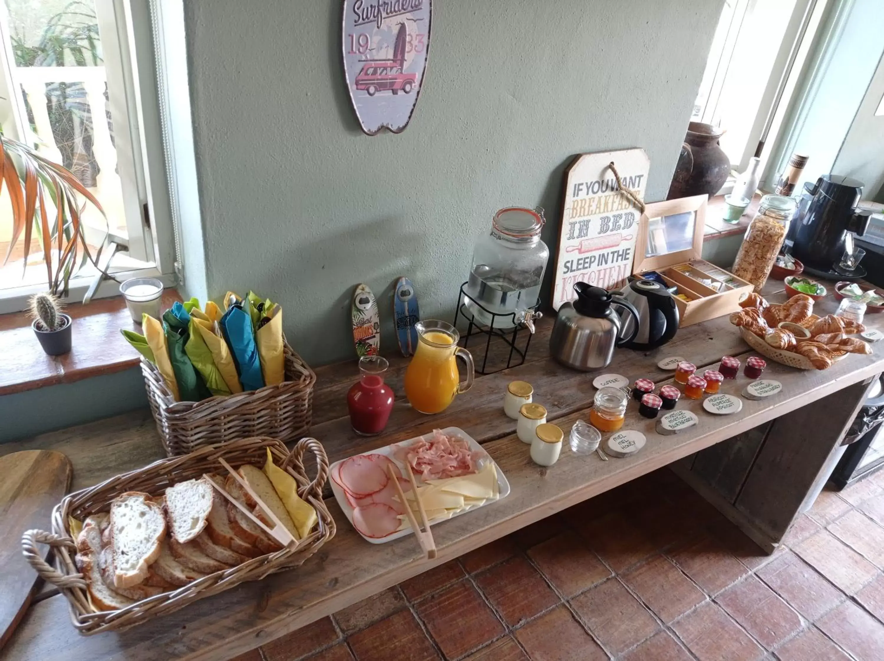 Buffet breakfast in Quinta Pereiro Tropic Garden, Algarve