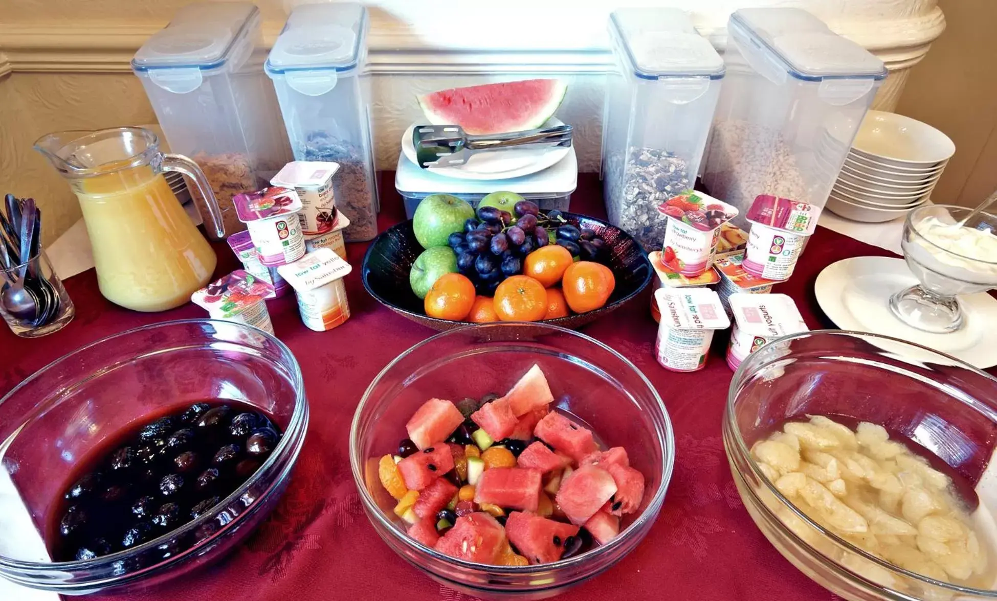 Continental breakfast in St Marys Guest House