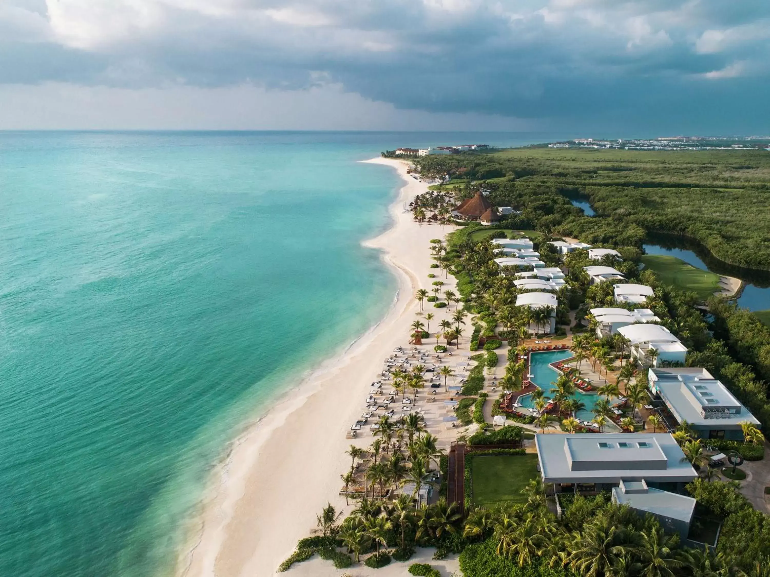 Beach, Bird's-eye View in Andaz Mayakoba - a concept by Hyatt