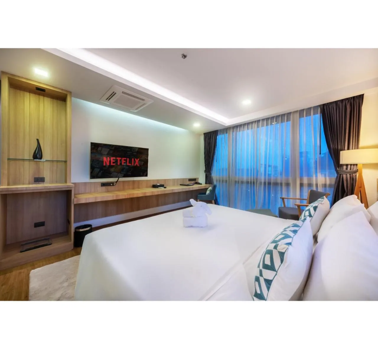 Bed in D Varee Diva Central Rayong