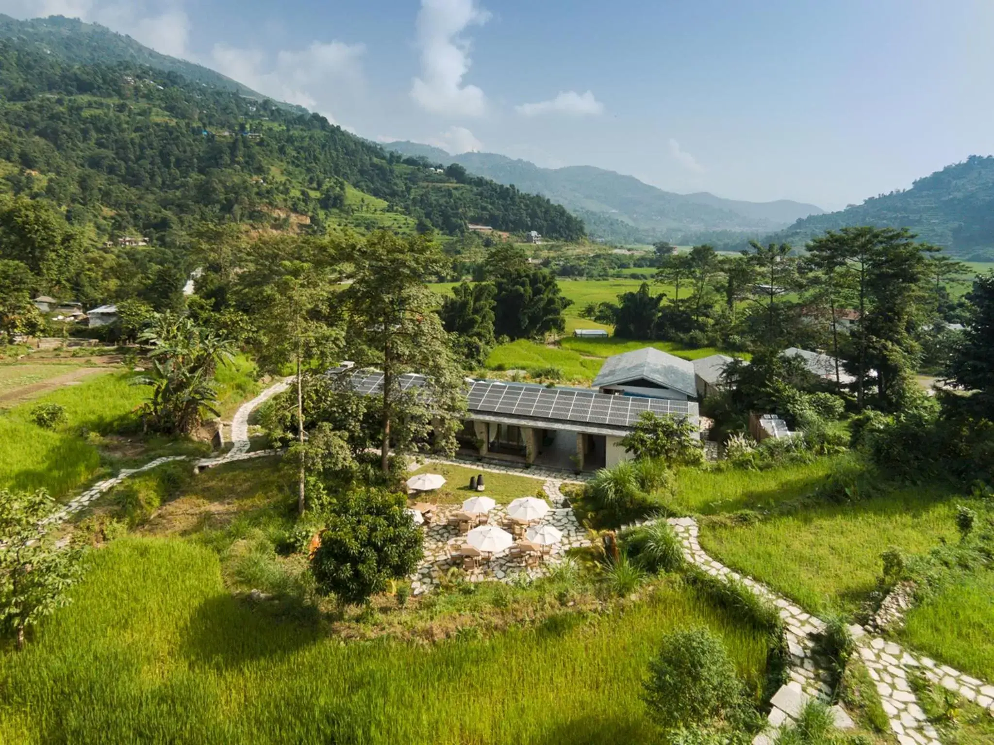 Property building, Bird's-eye View in The Pavilions Himalayas The Farm