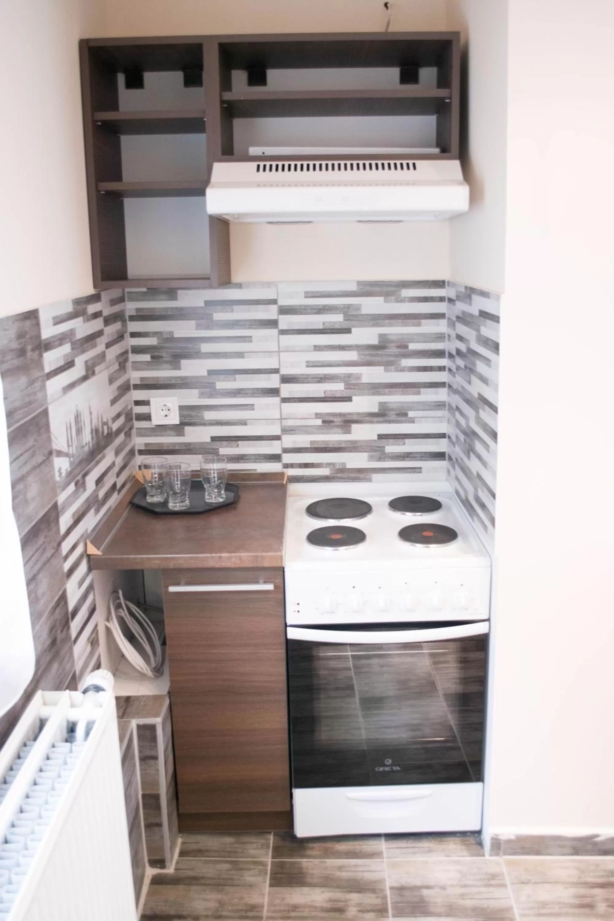 Kitchen or kitchenette in Petra Hotel