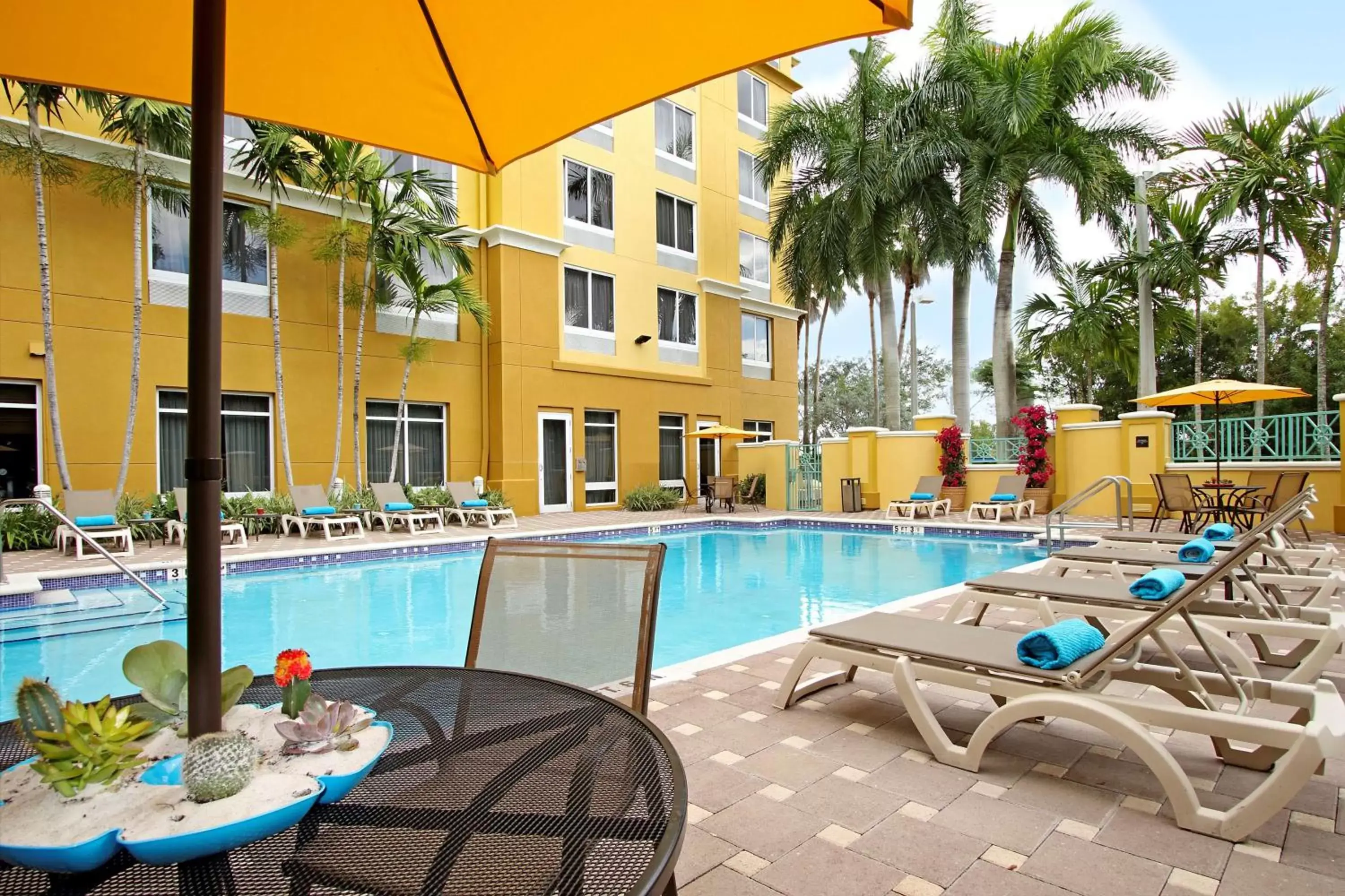Pool view, Swimming Pool in Hilton Garden Inn Ft. Lauderdale Airport-Cruise Port
