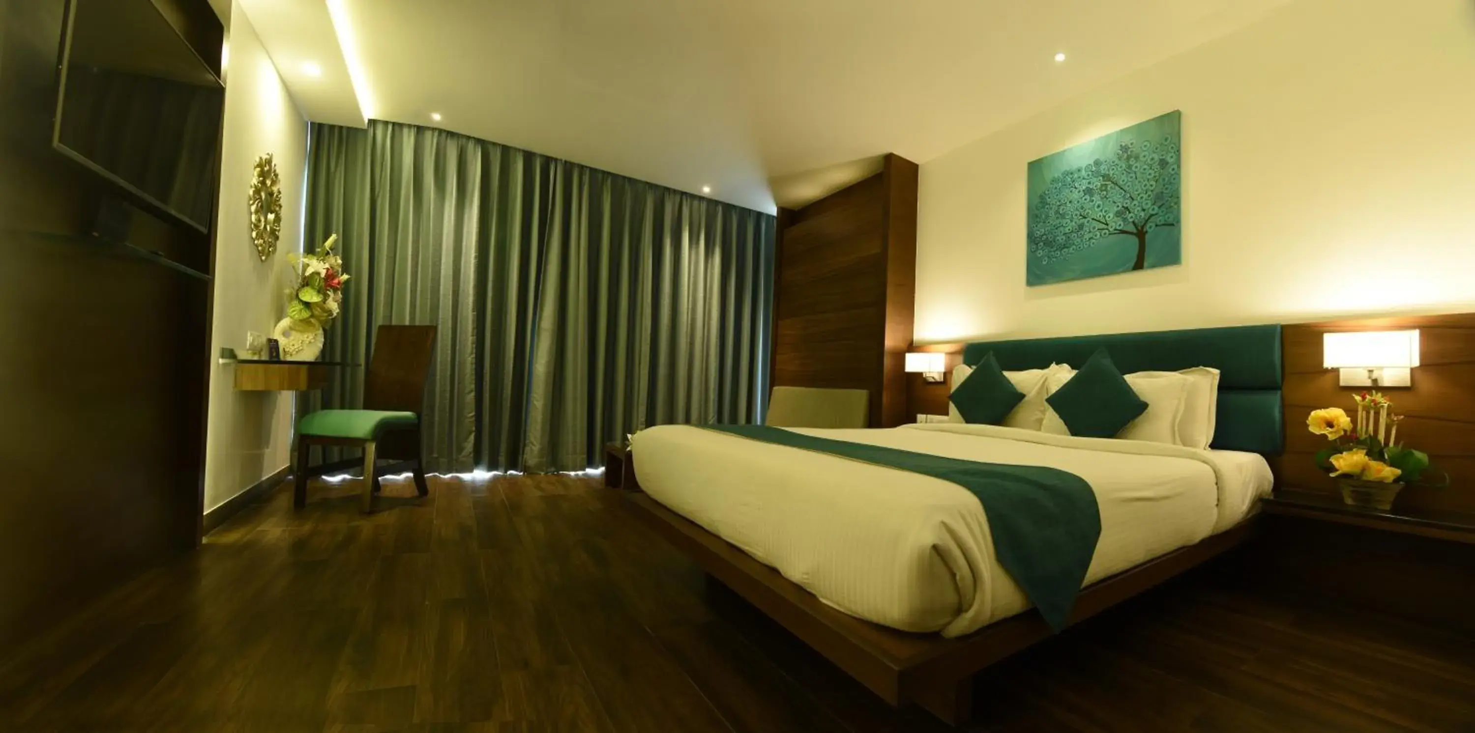 Bedroom, Bed in Roopa Elite