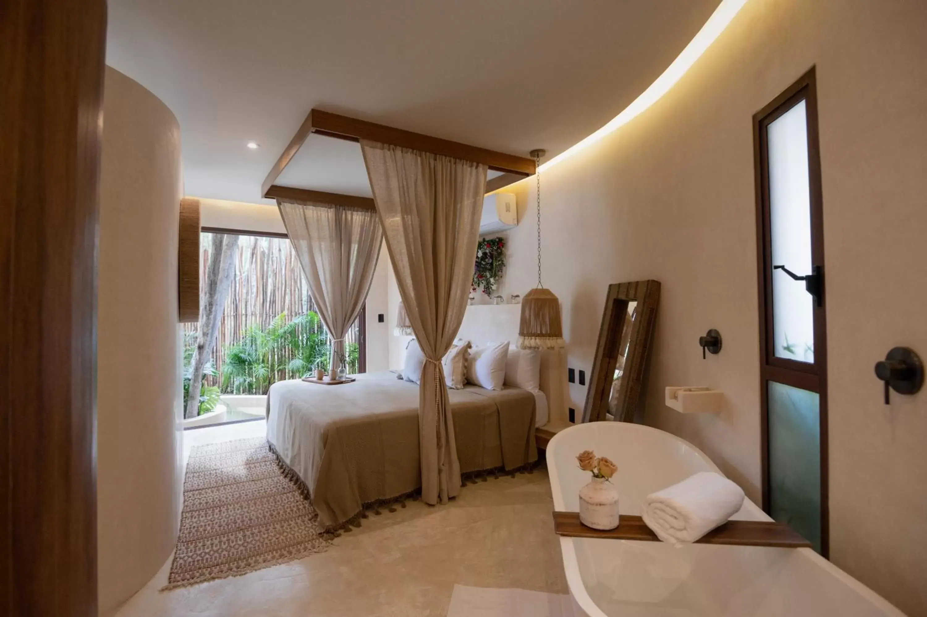 Bed in Romantic Rubi Tulum