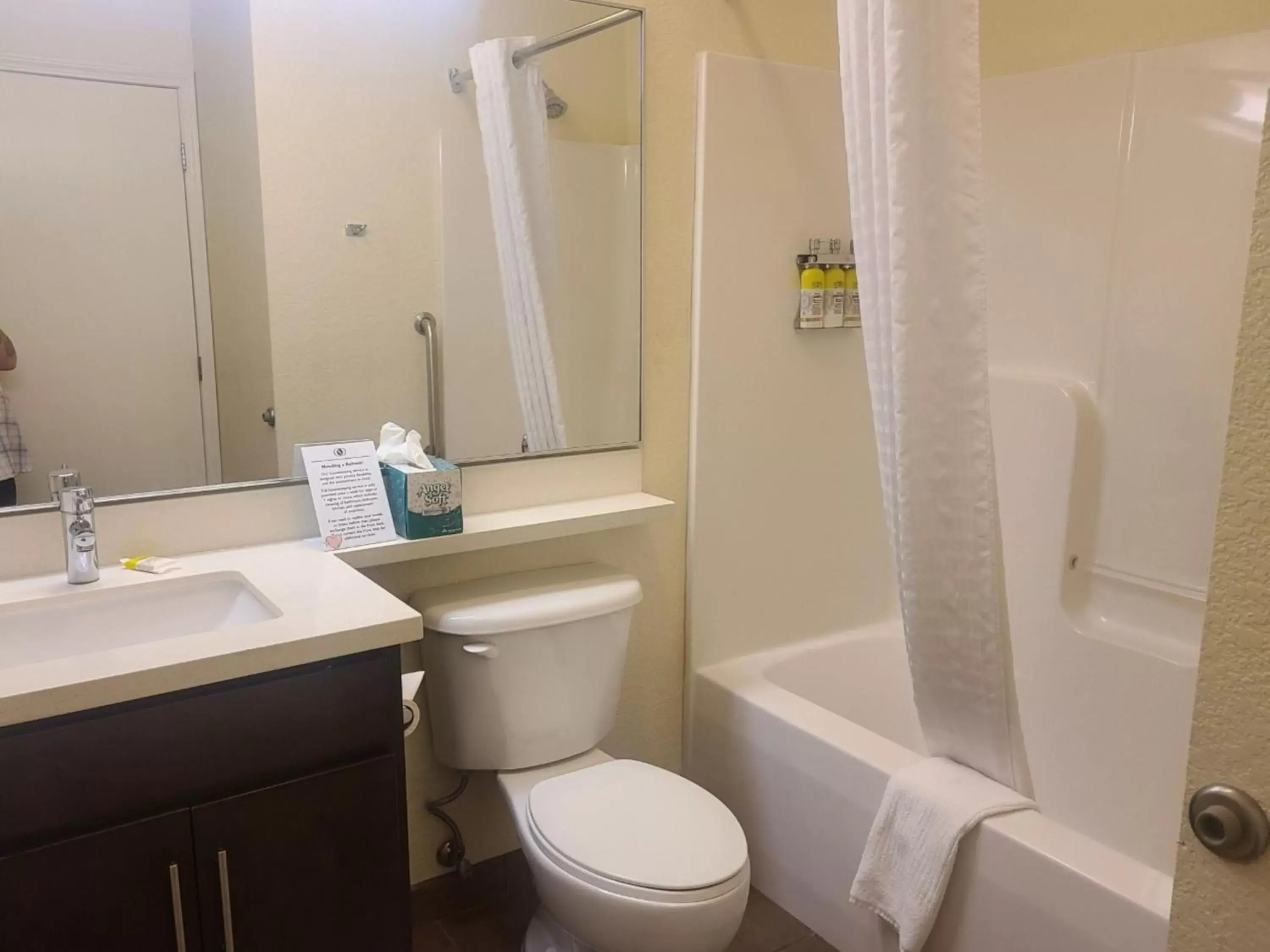 Photo of the whole room, Bathroom in Candlewood Suites Bismarck