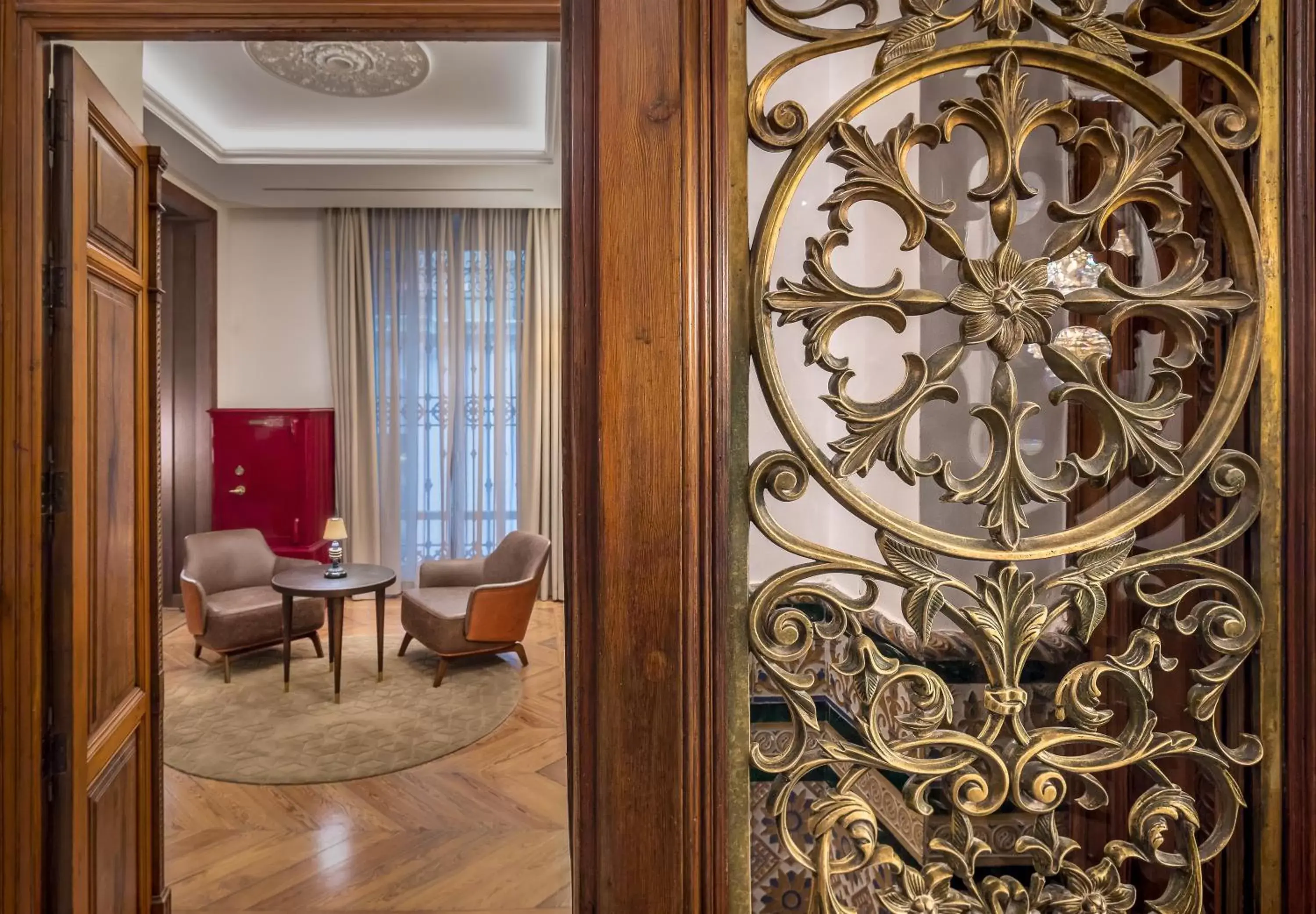 Decorative detail, Seating Area in Palacio Gran Vía, a Royal Hideaway Hotel