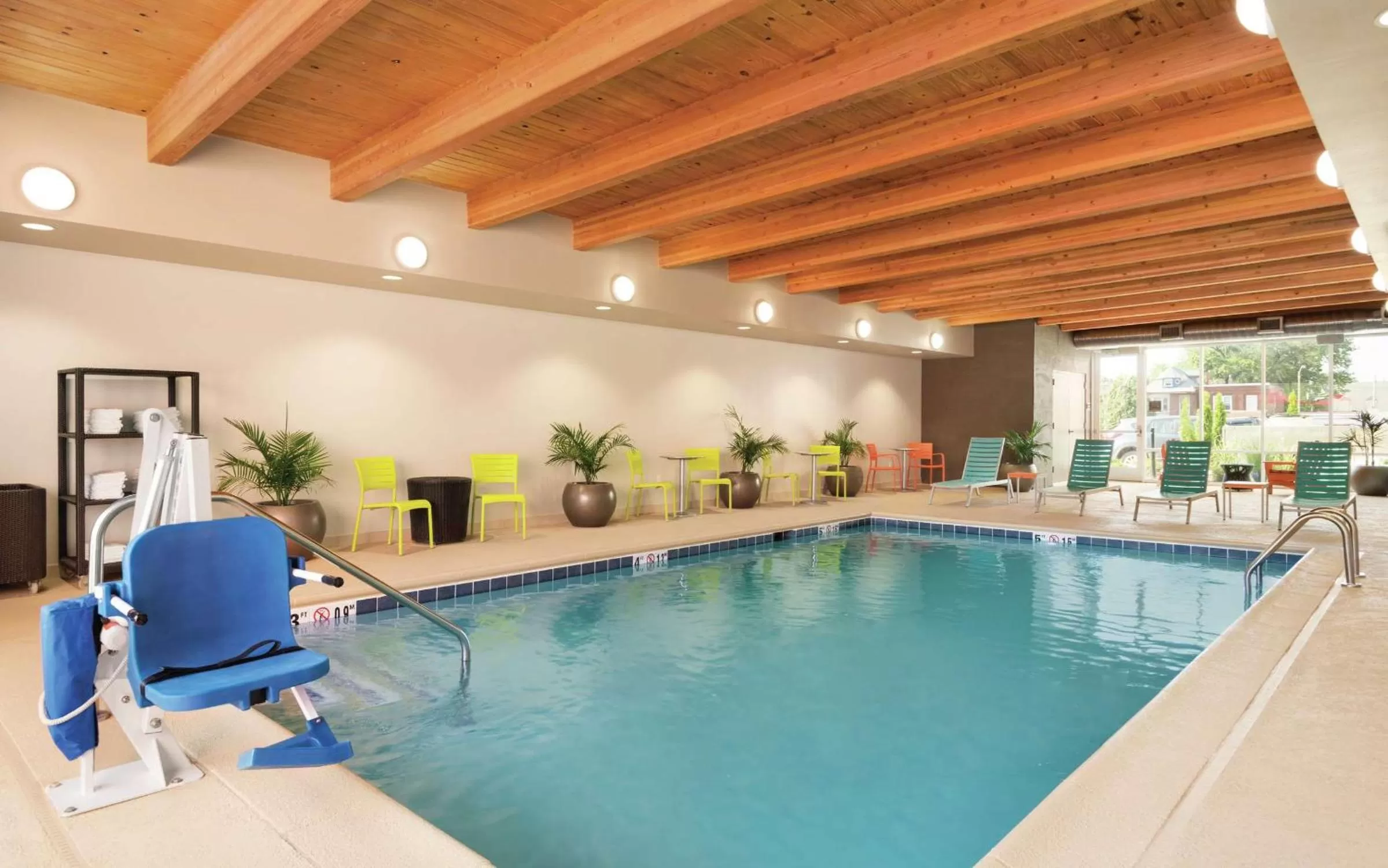 Pool view in Home2 Suites St. Louis / Forest Park