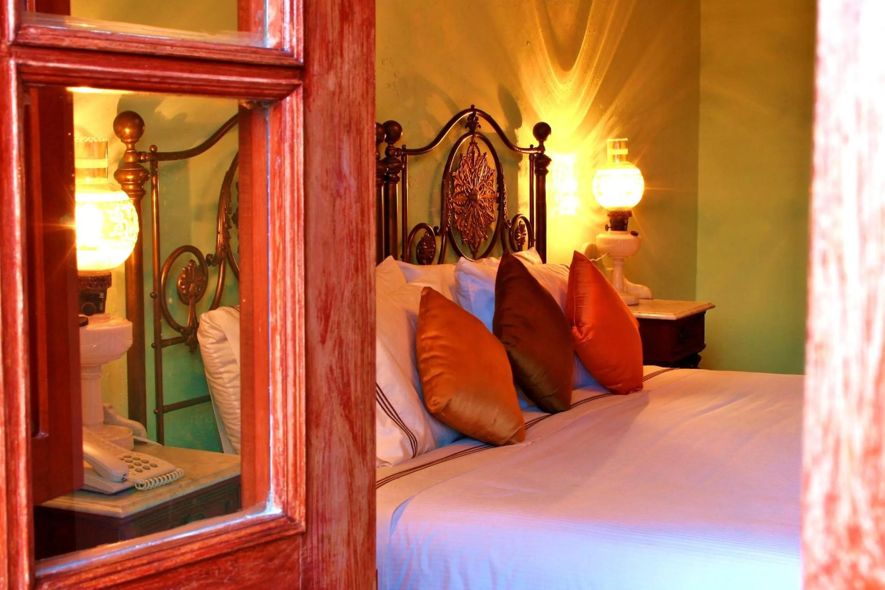 Decorative detail, Bed in Hotel Boutique Casa Don Gustavo, Campeche