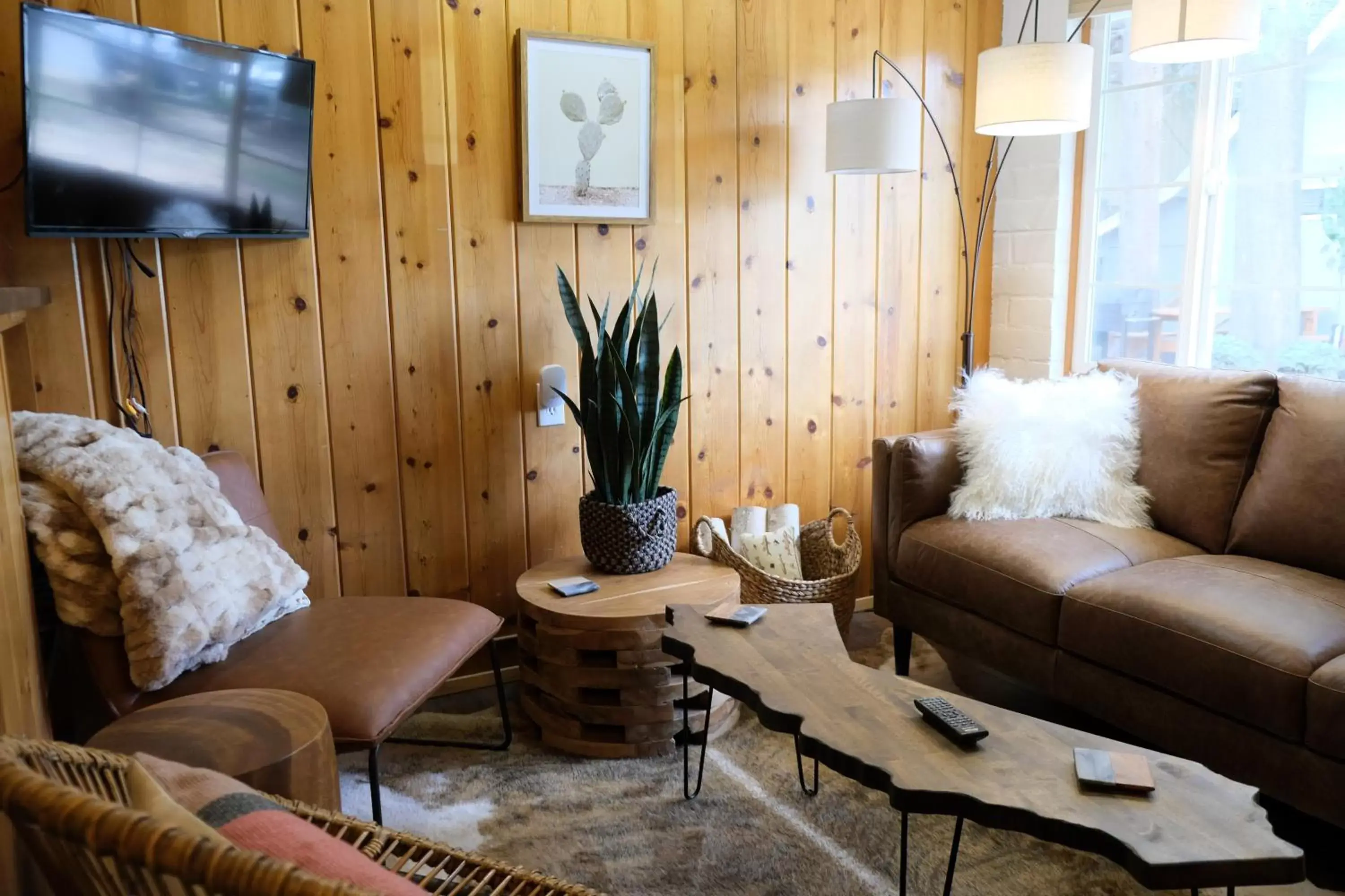 Seating Area in Lake Front Cabins