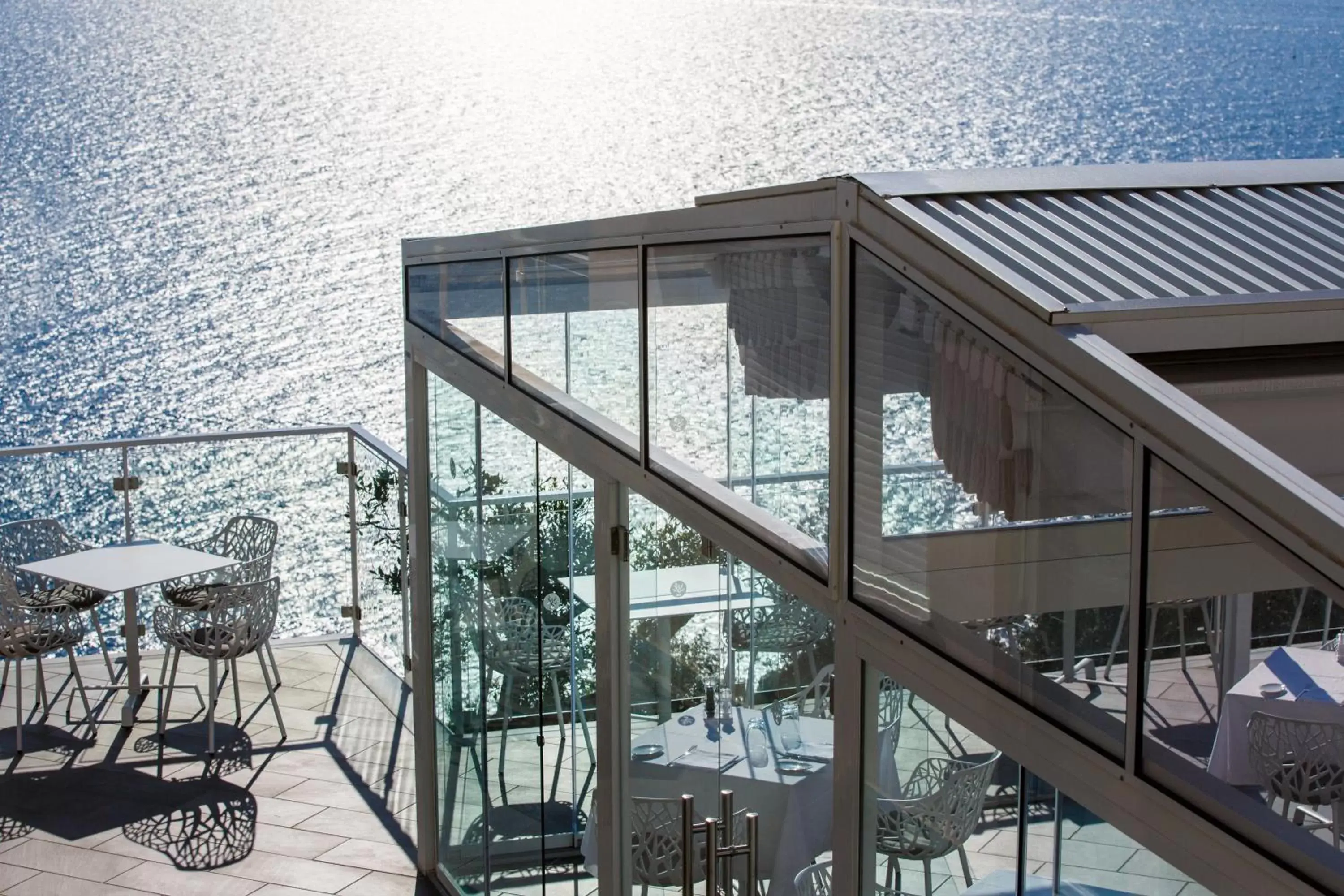 Restaurant/places to eat, Balcony/Terrace in Villa Fiorella Art Hotel
