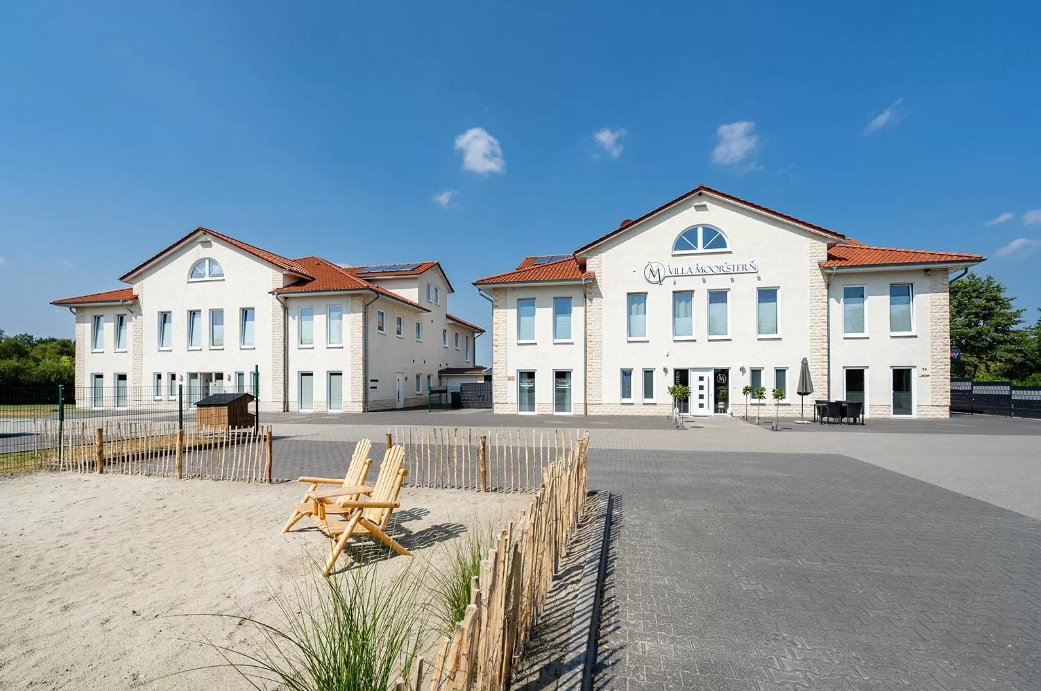 Garden in Villa Moorstern am Badesee Tannenhausen