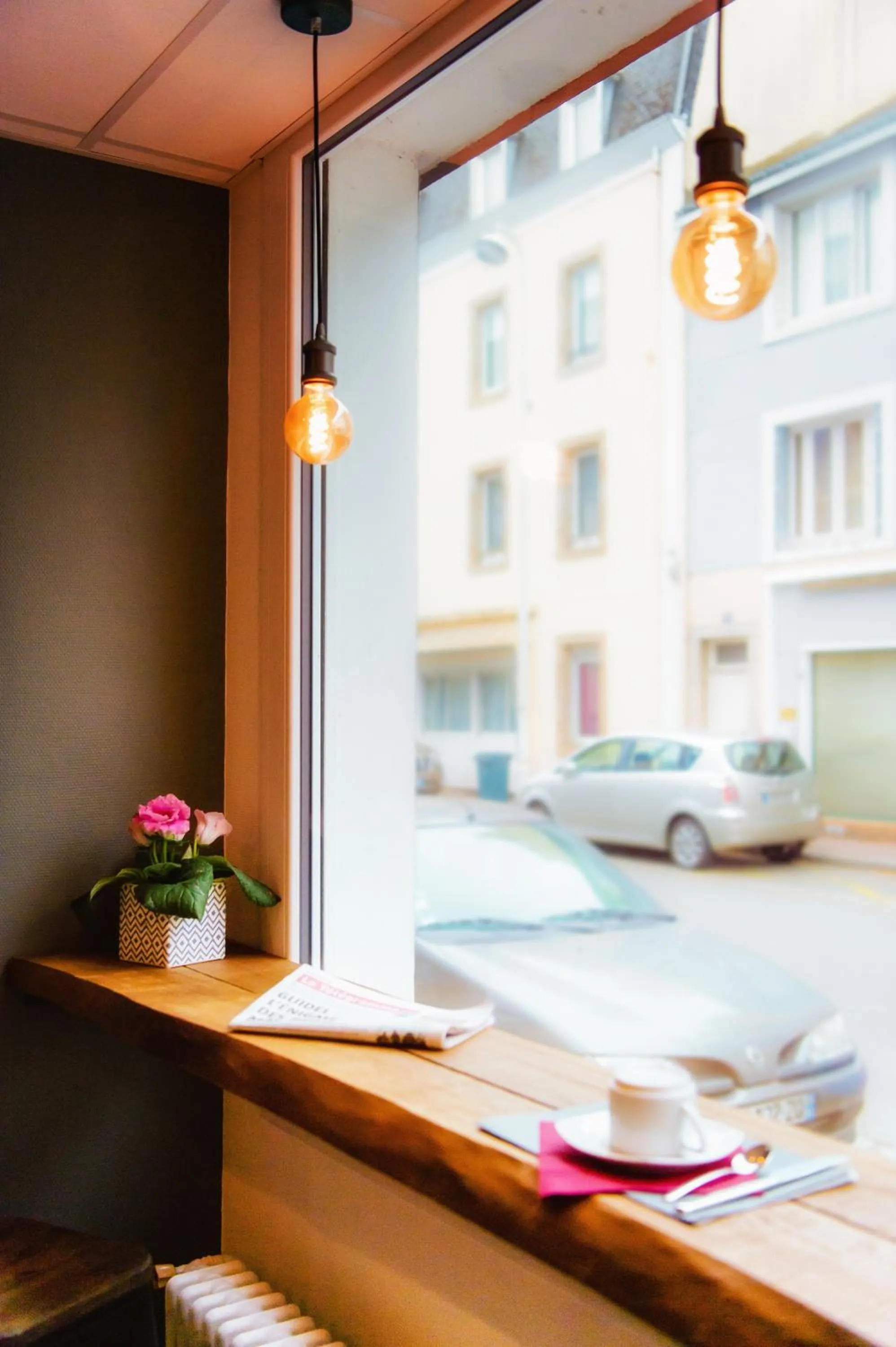 Buffet breakfast in Hôtel Victor Hugo Lorient