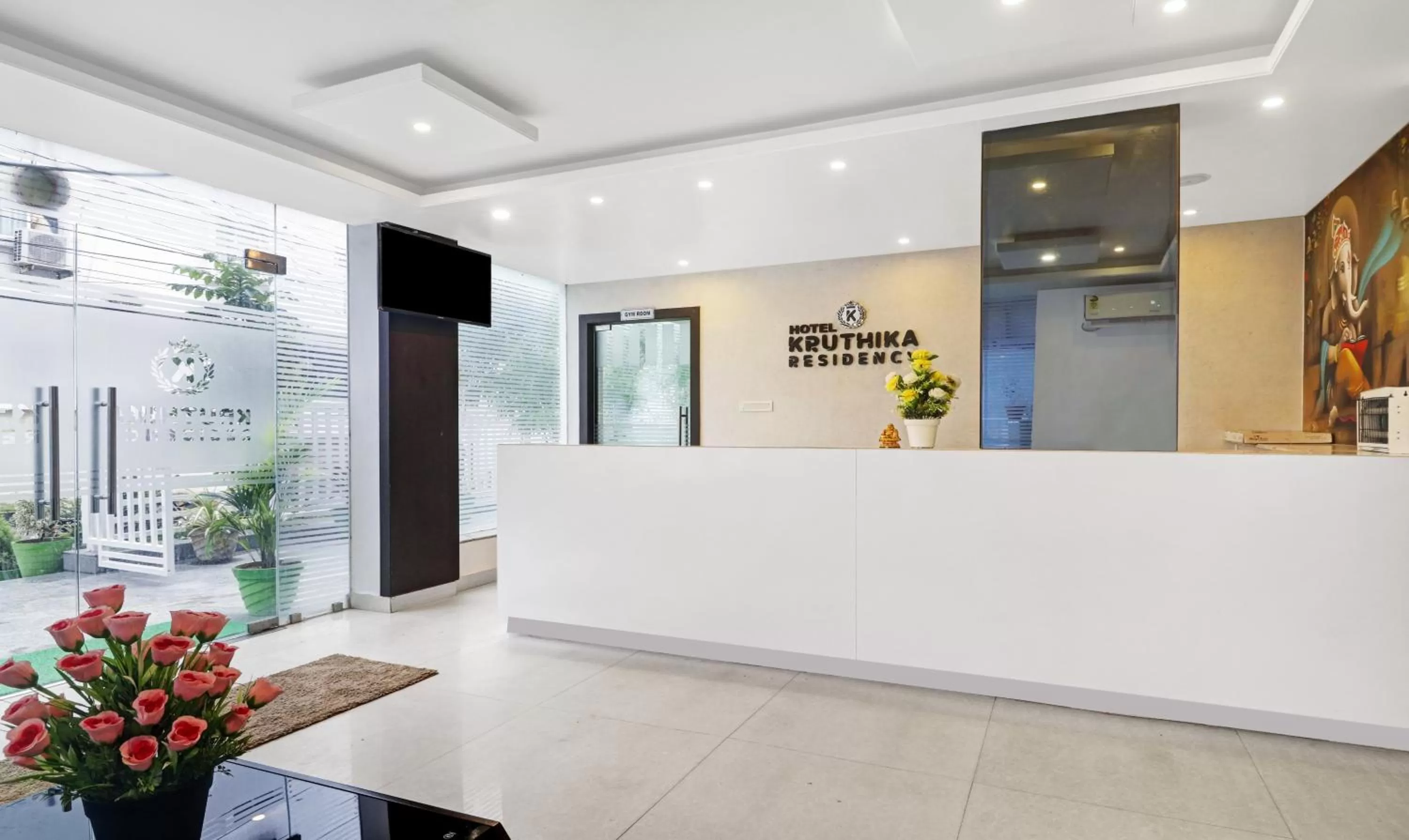 Lobby or reception in Treebo Kruthika Residency