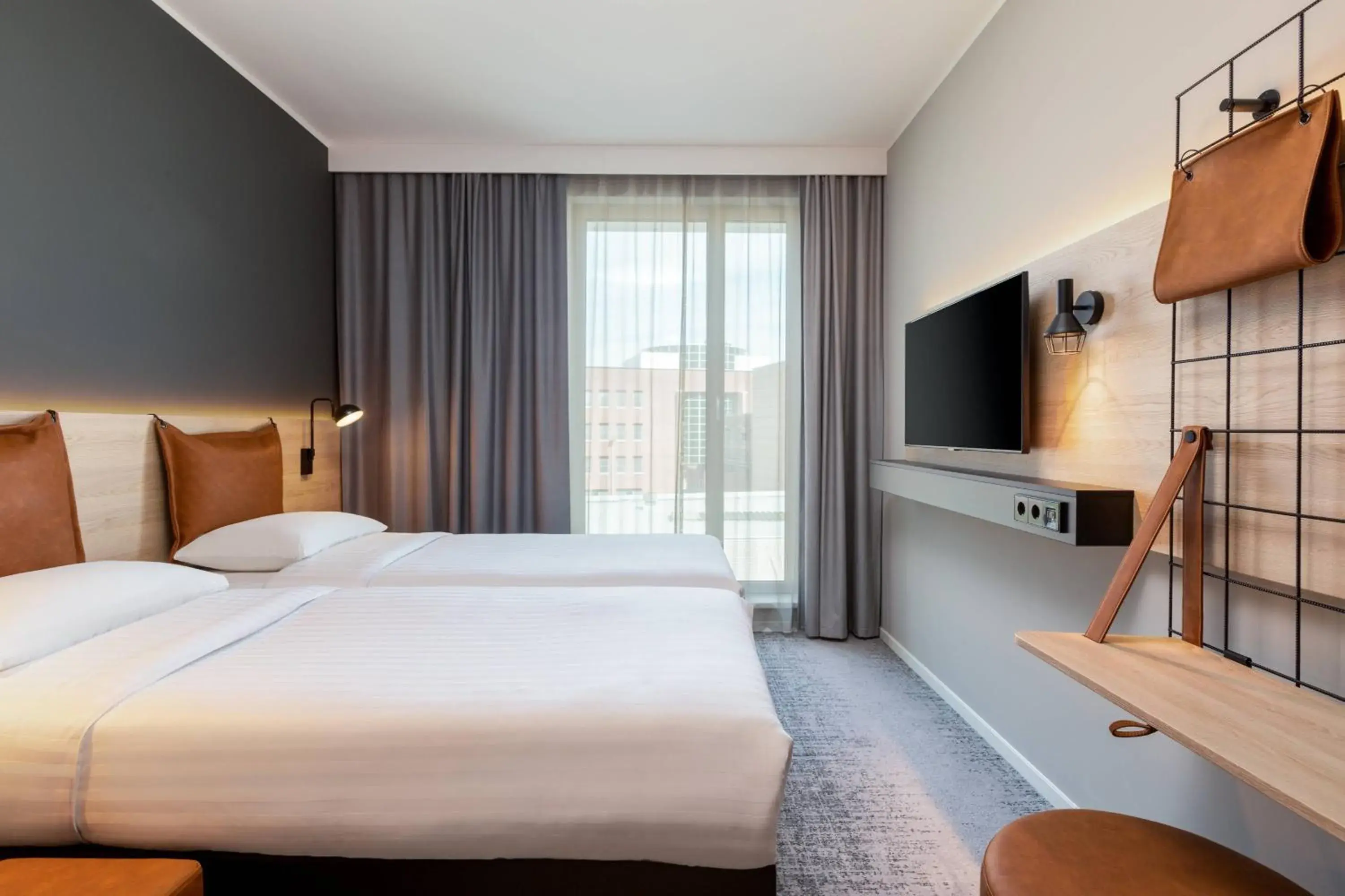 Photo of the whole room, Bed in Moxy Utrecht