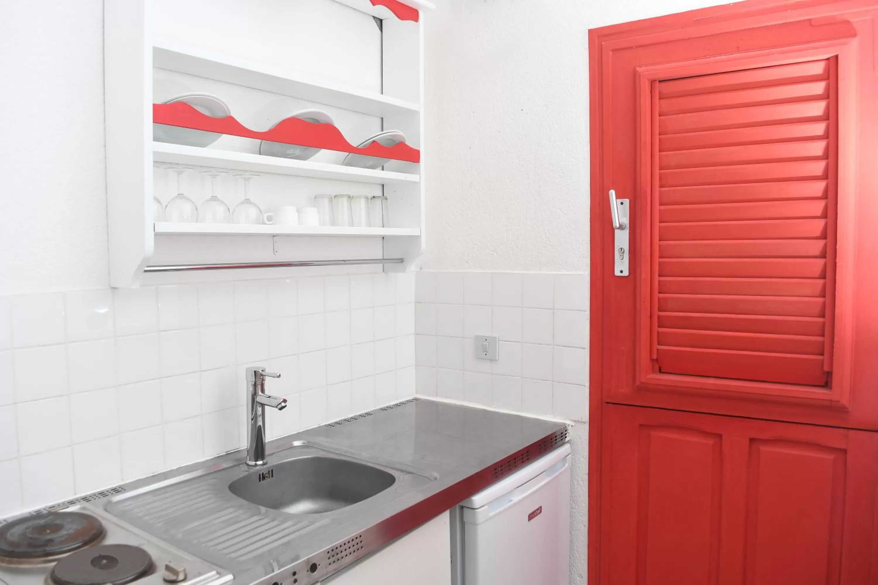 Kitchen or kitchenette in Imperatrice Village - Résidence sur la plage