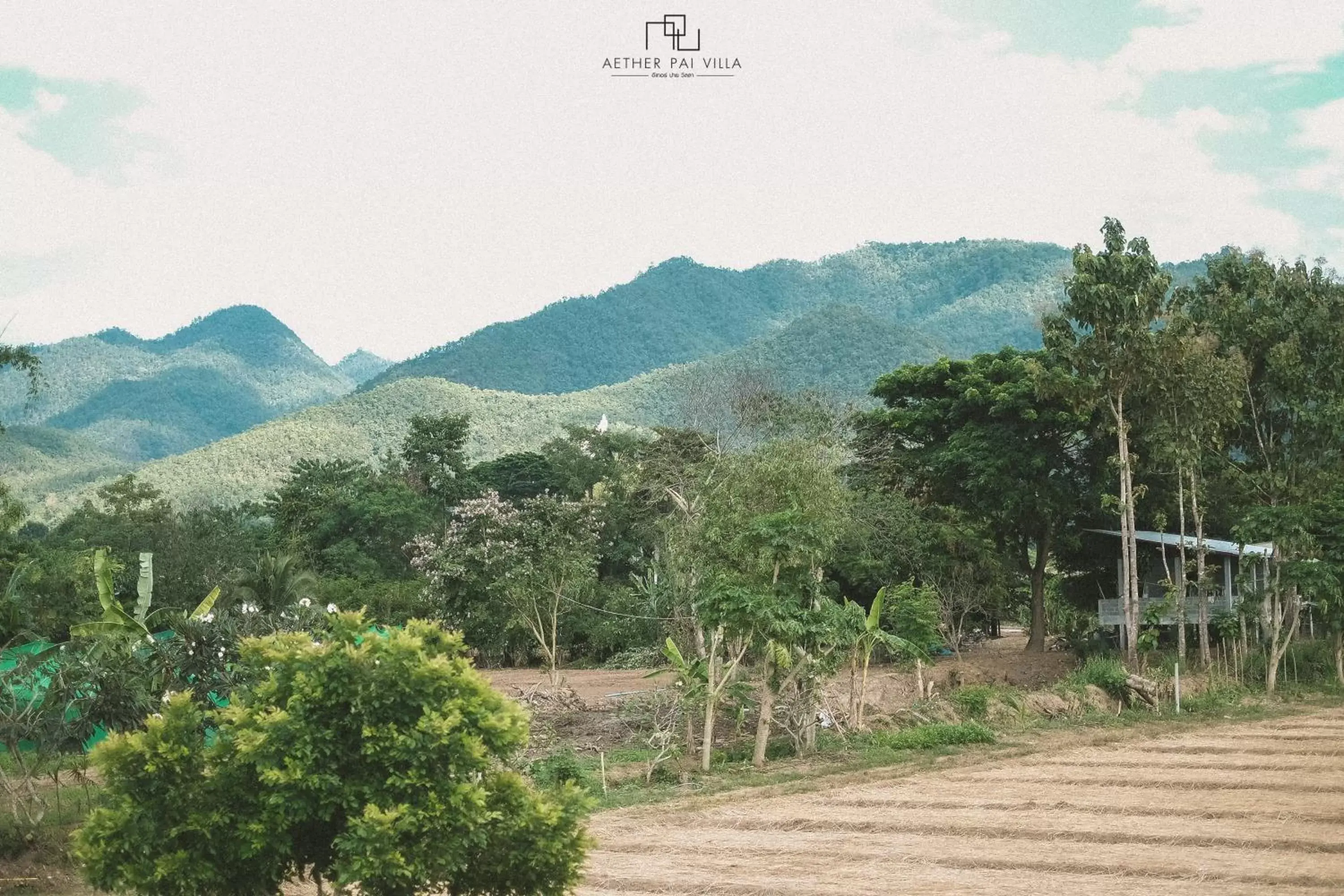 Garden view in Aether Pai Villa