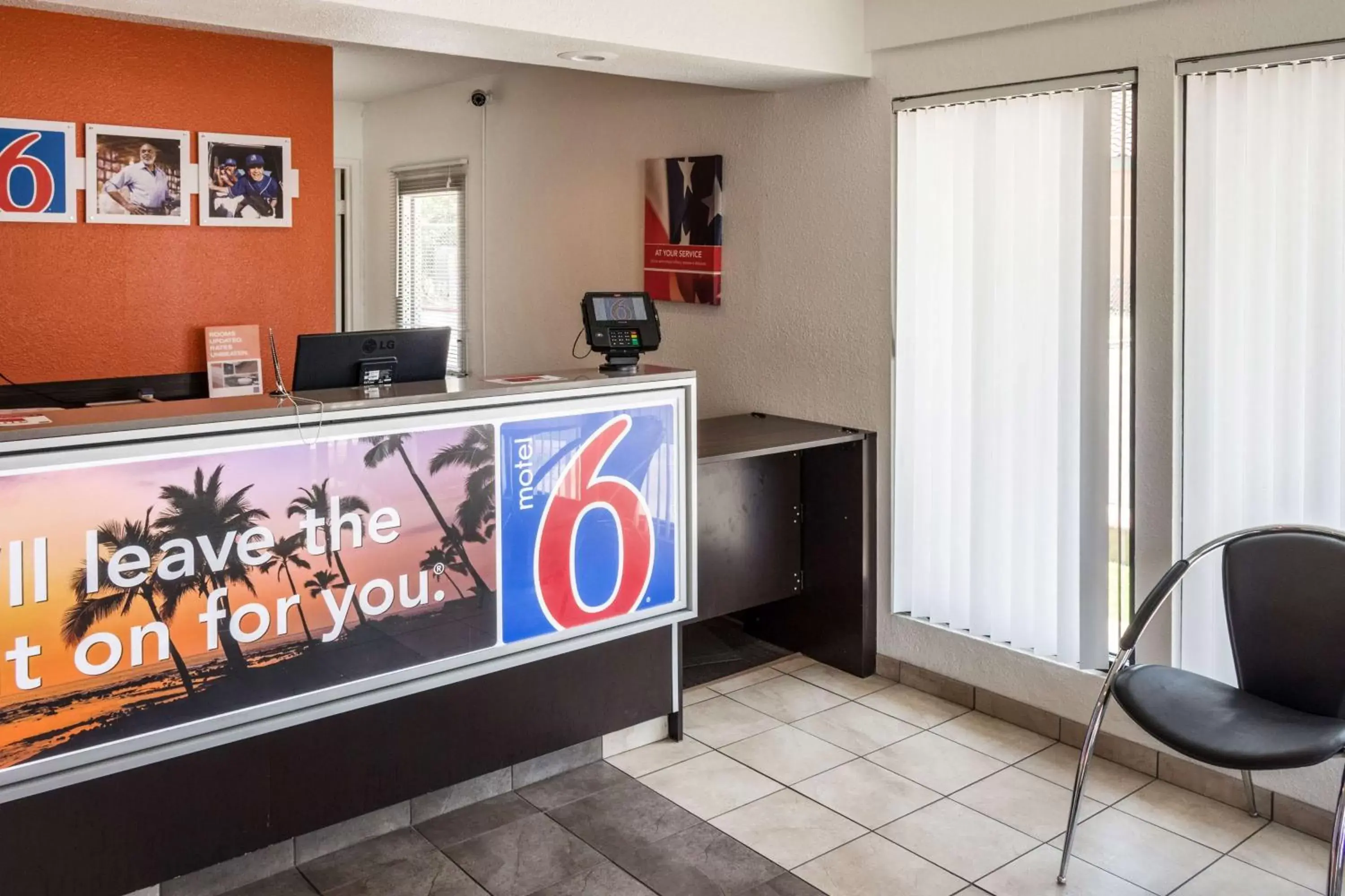 Property logo or sign, Lobby/Reception in Motel 6-Bakersfield, CA - Convention Center