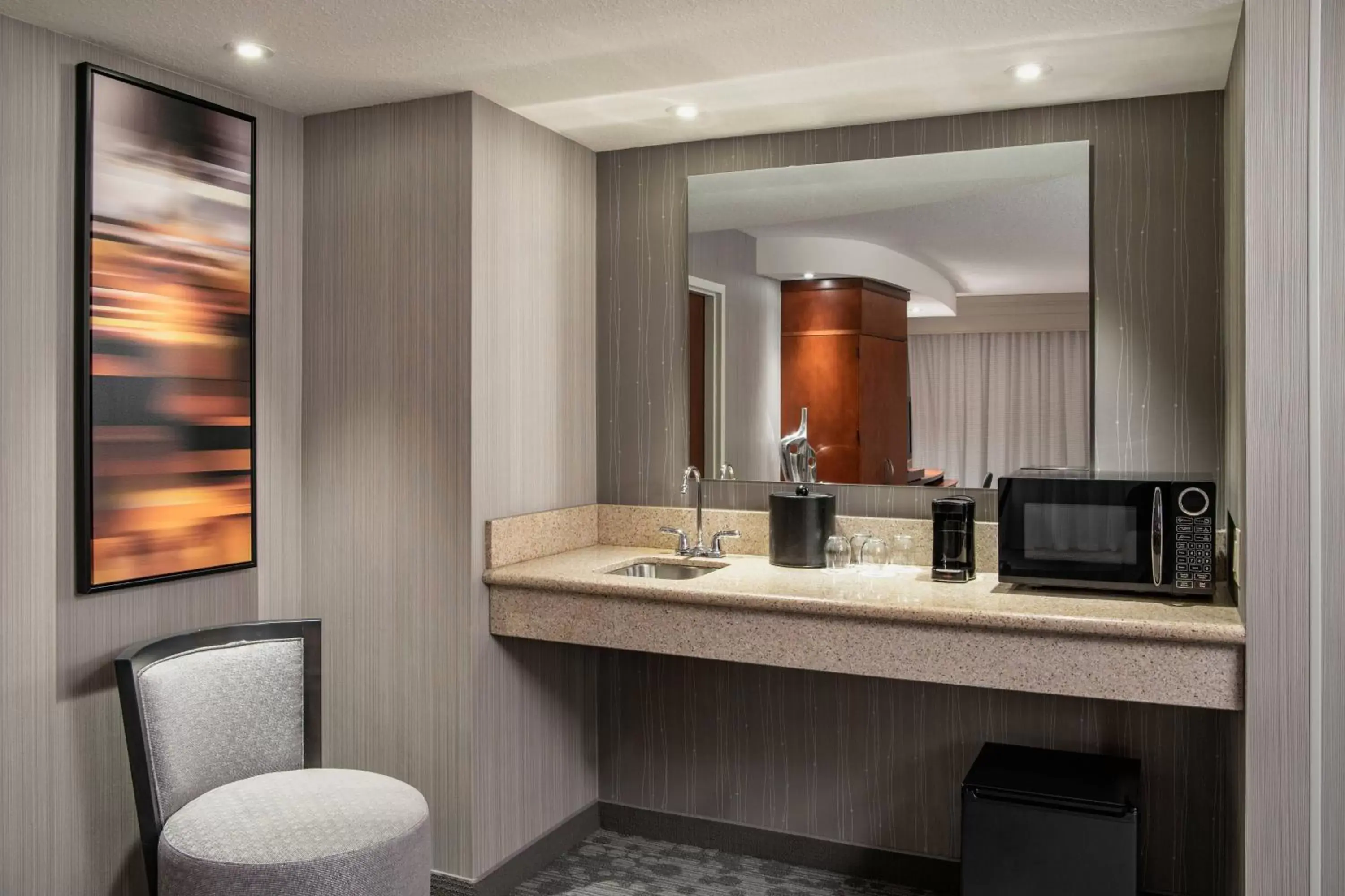 Bedroom, Bathroom in Courtyard by Marriott Edmonton West