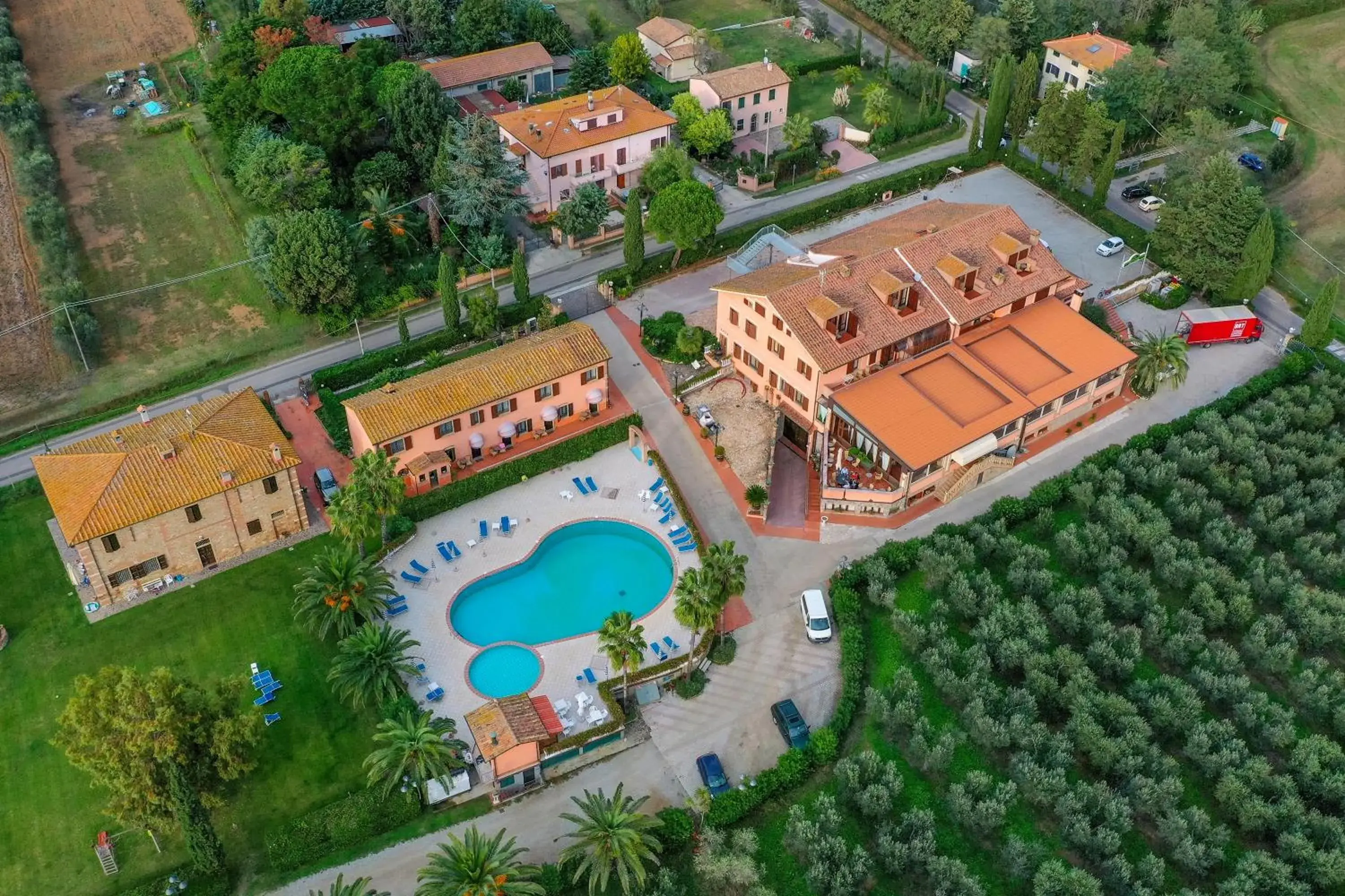 Bird's eye view, Bird's-eye View in Agrihotel Elisabetta