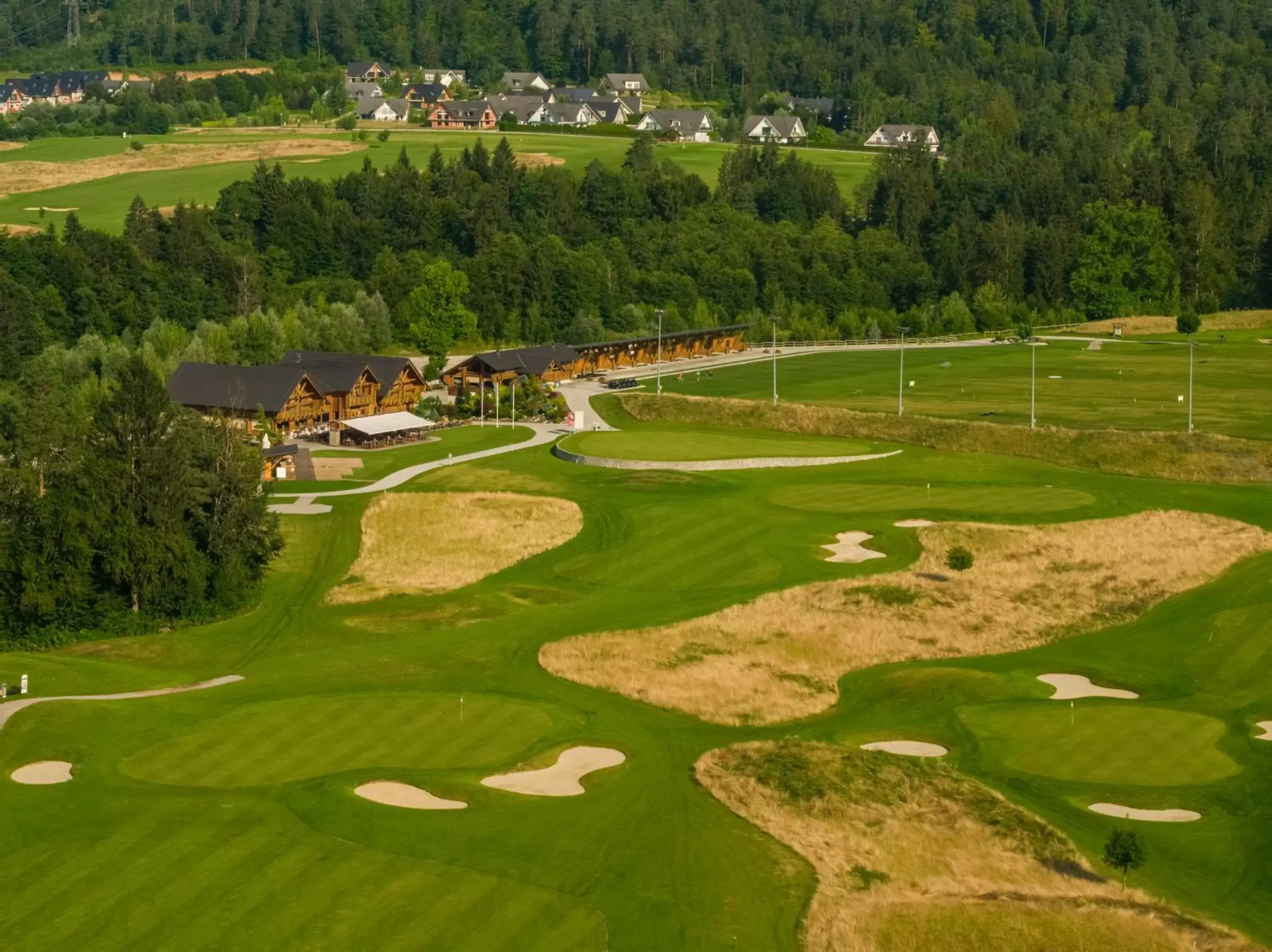 Golfcourse, Bird's-eye View in Hotel Cubo