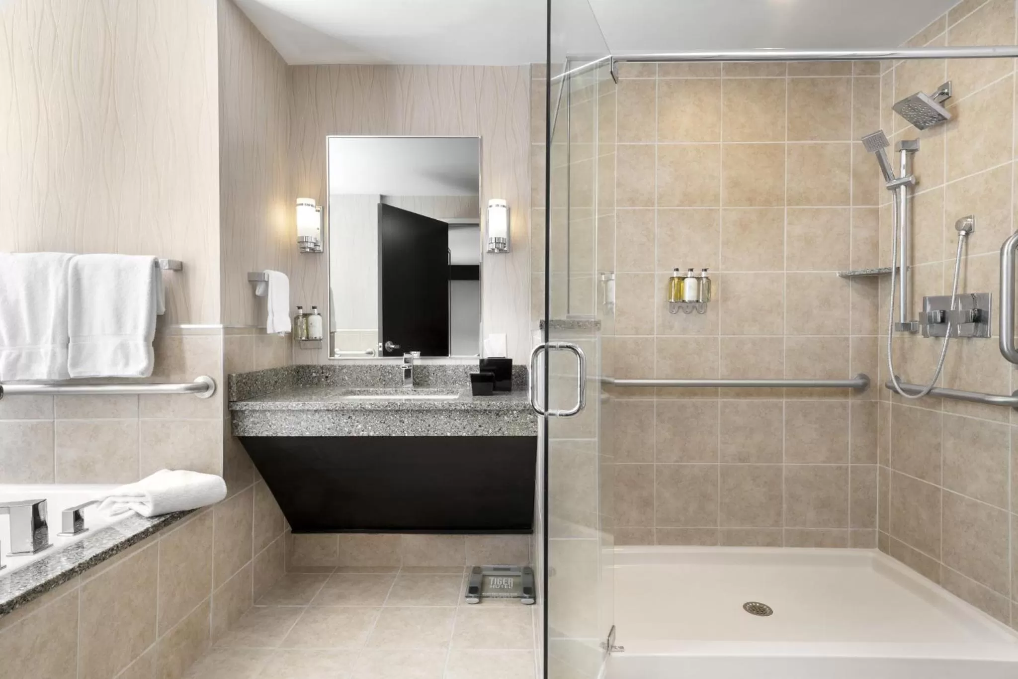 Bathroom in voco The Tiger Hotel, Columbia, MO by IHG