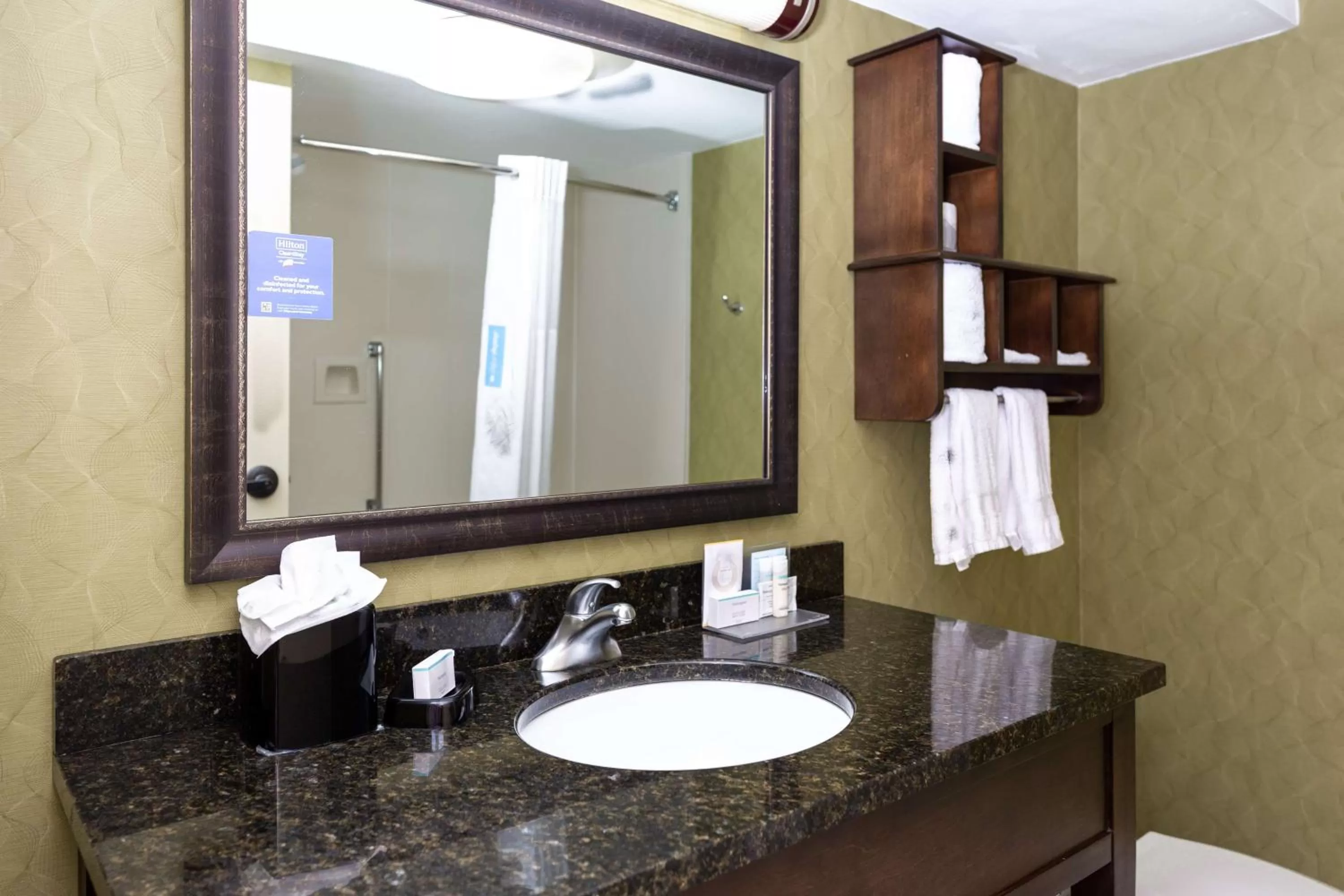 Bathroom in Hampton Inn Winston-Salem Hanes Mall