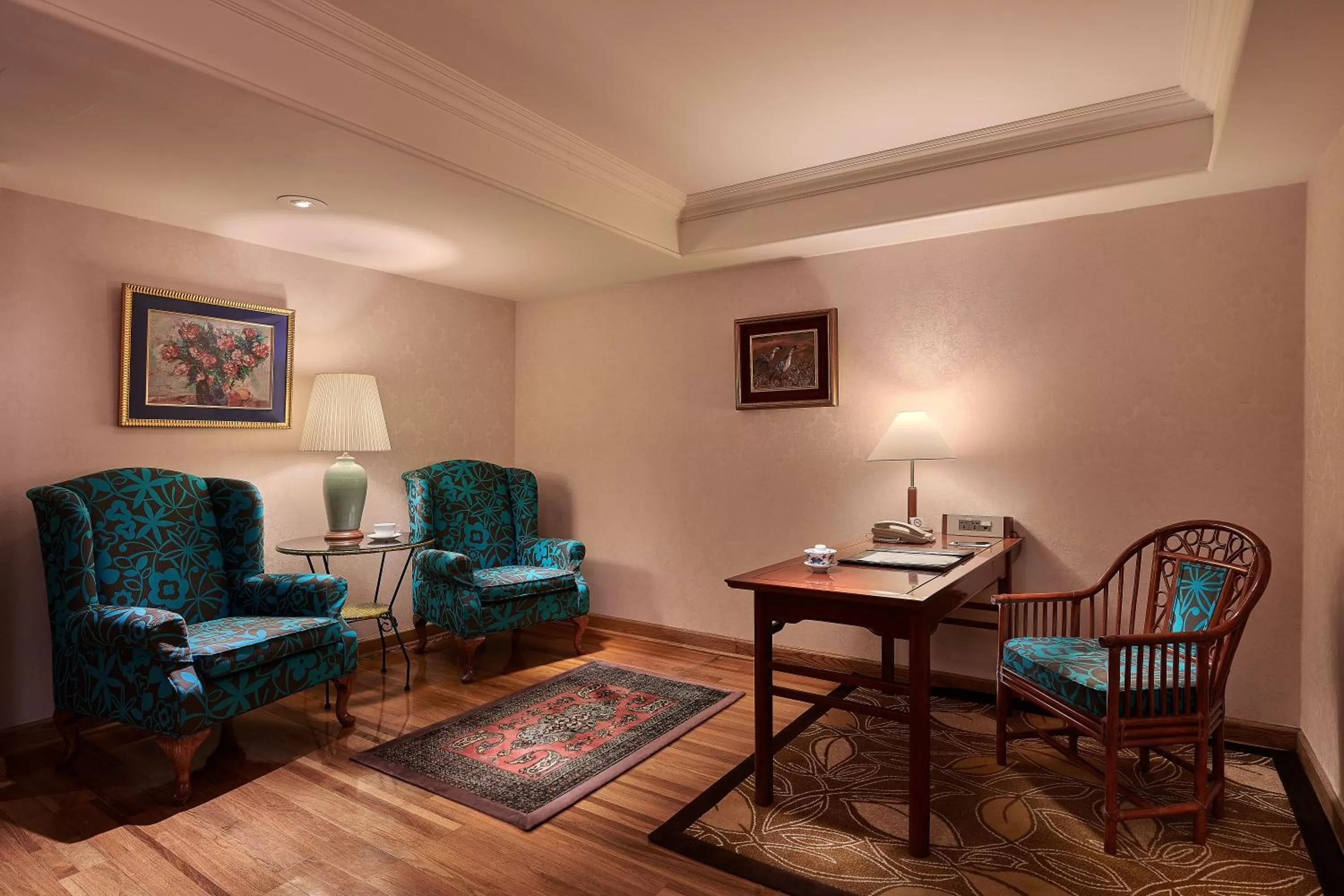 Seating area in The Riviera Hotel Taipei