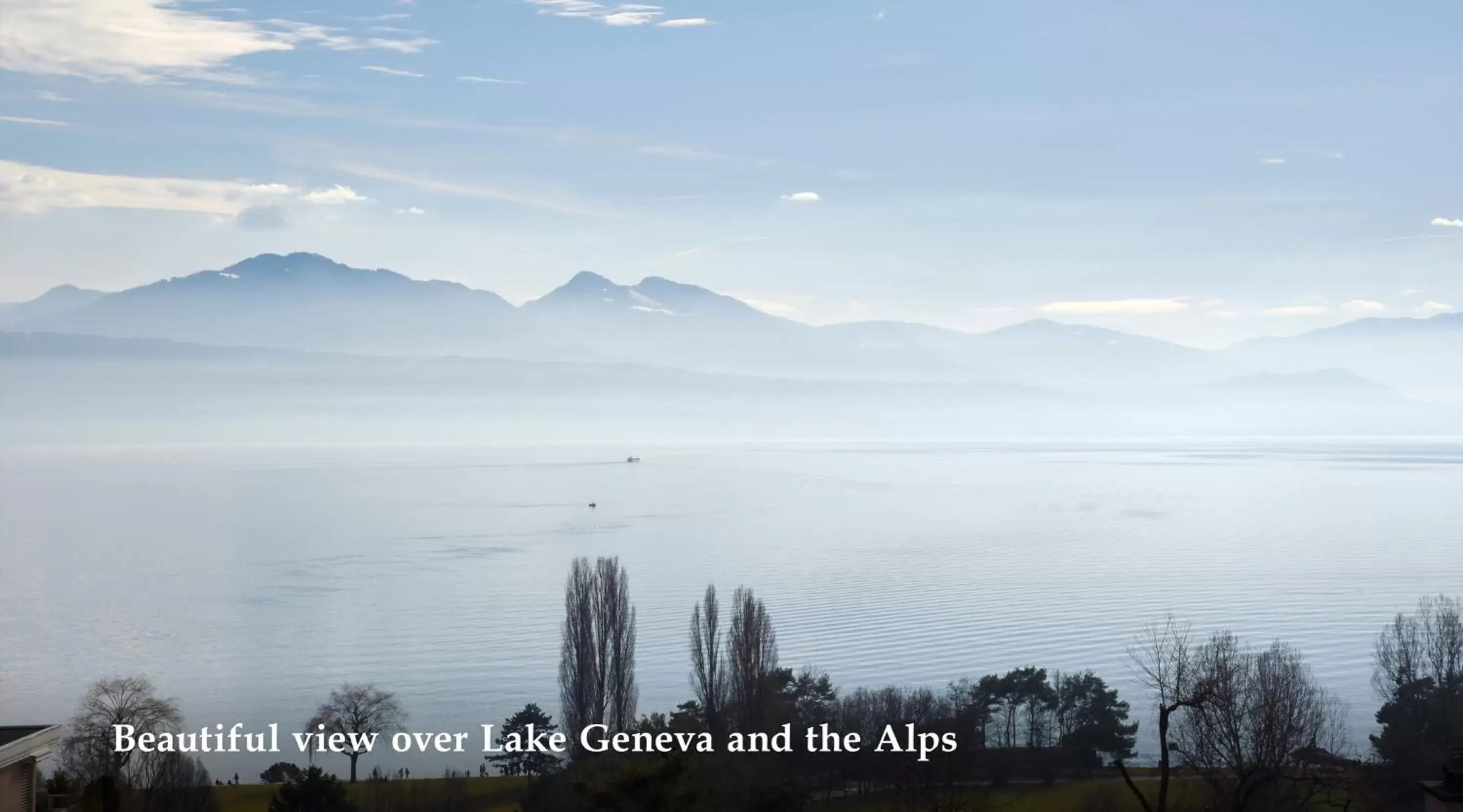 Lake view in Hôtel Bellerive