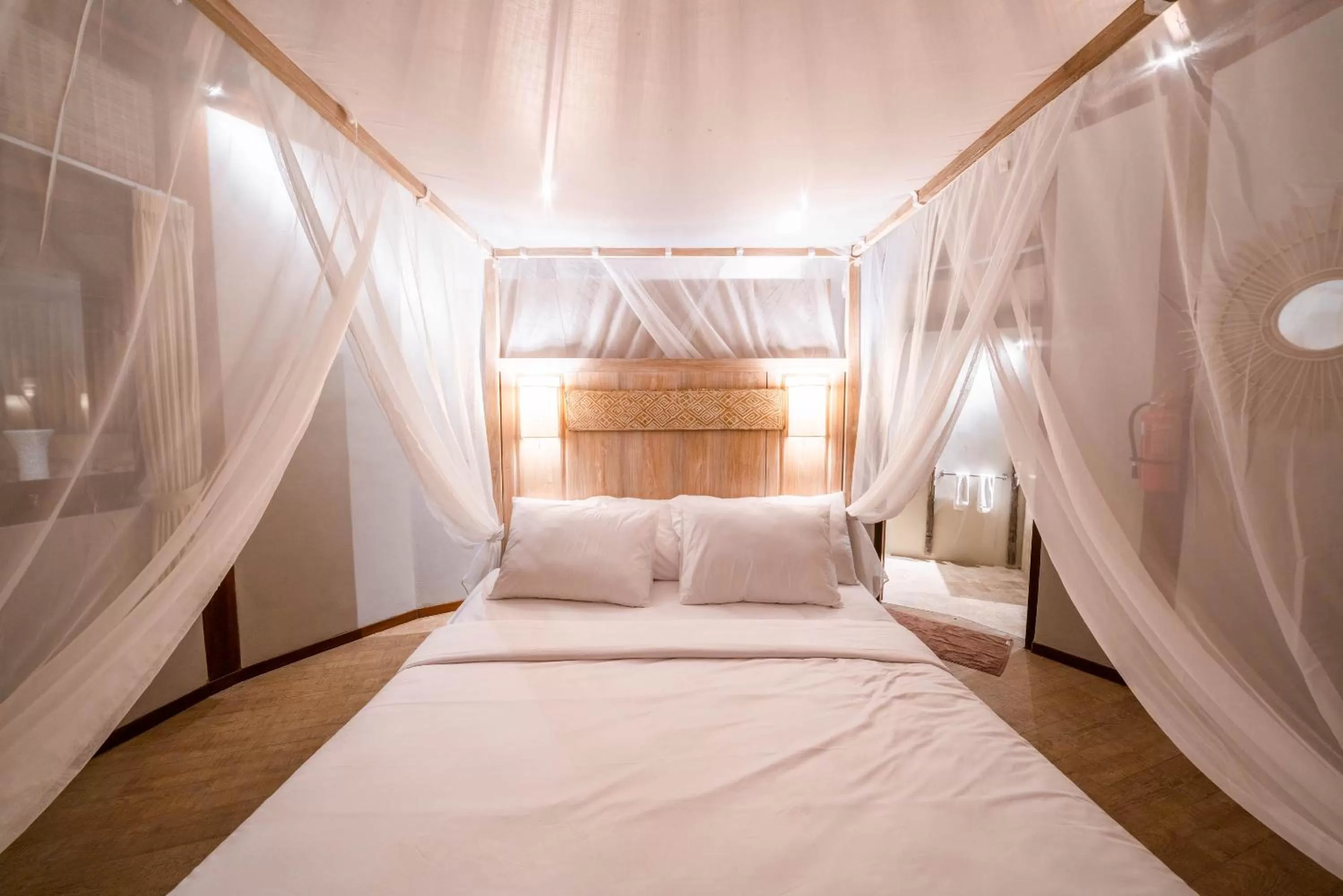 Bed in Blue Lagoon Avia Villas