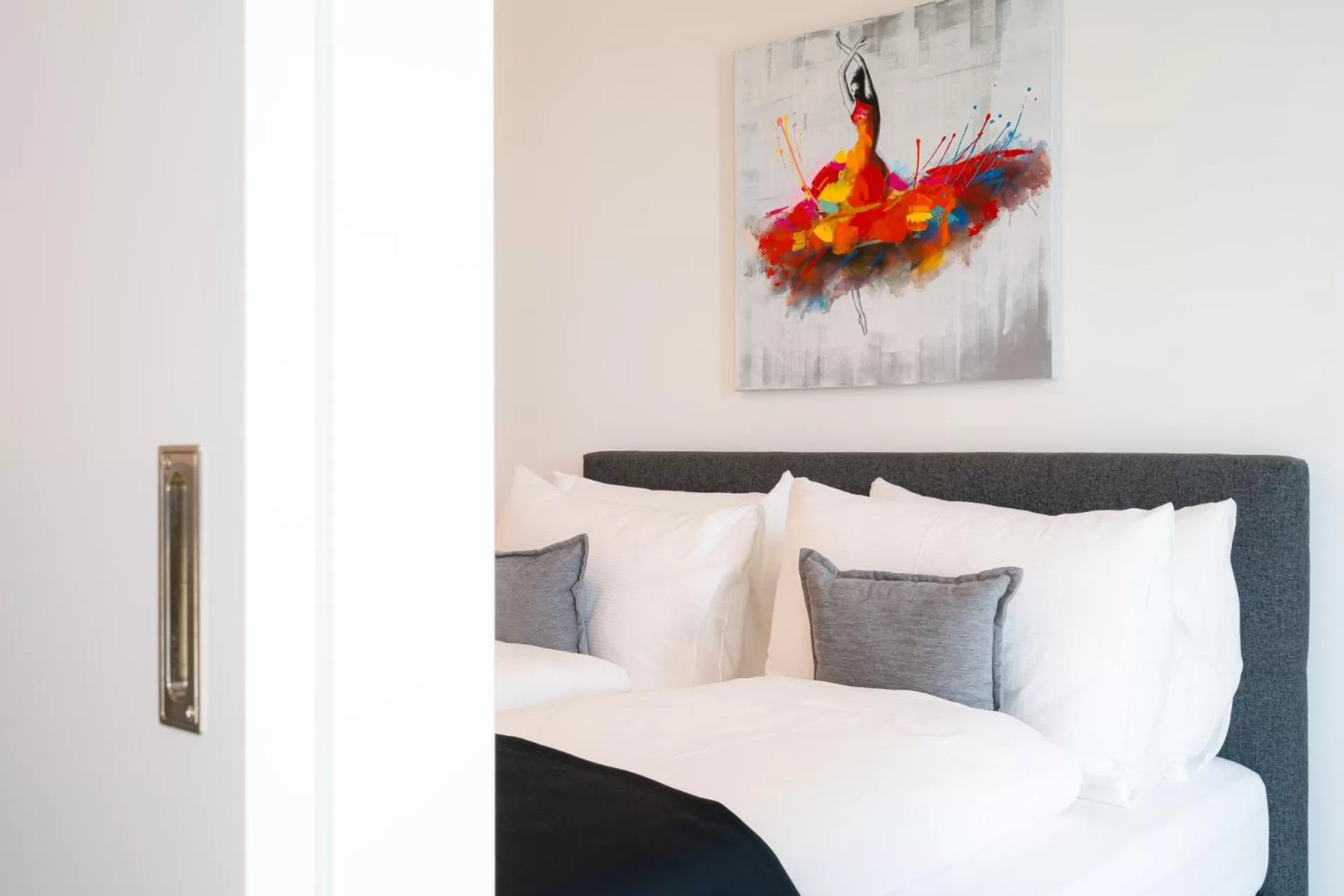 Bed in Vienna Residence, Marina Tower - Danube