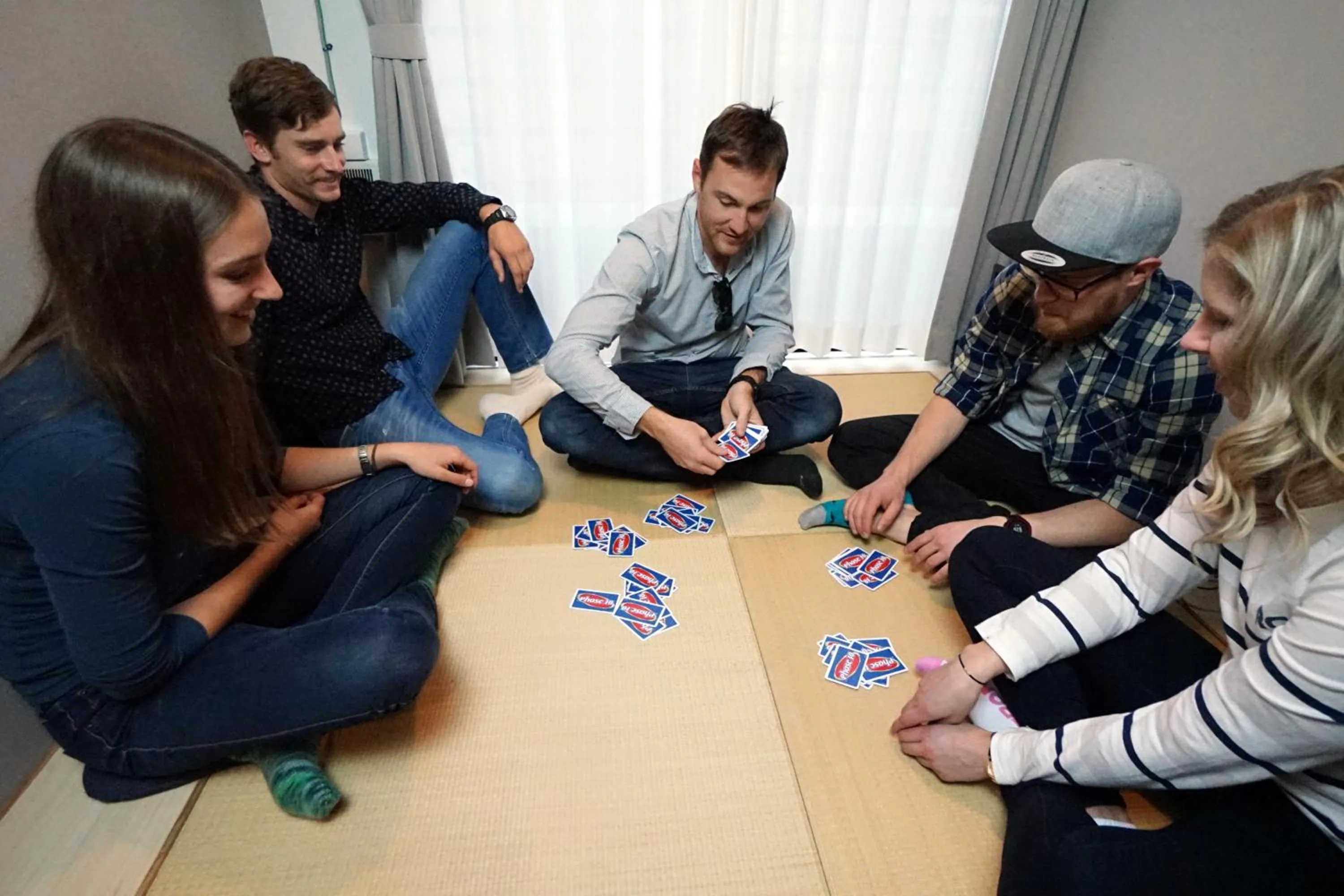 group of guests in Imano Tokyo Hostel