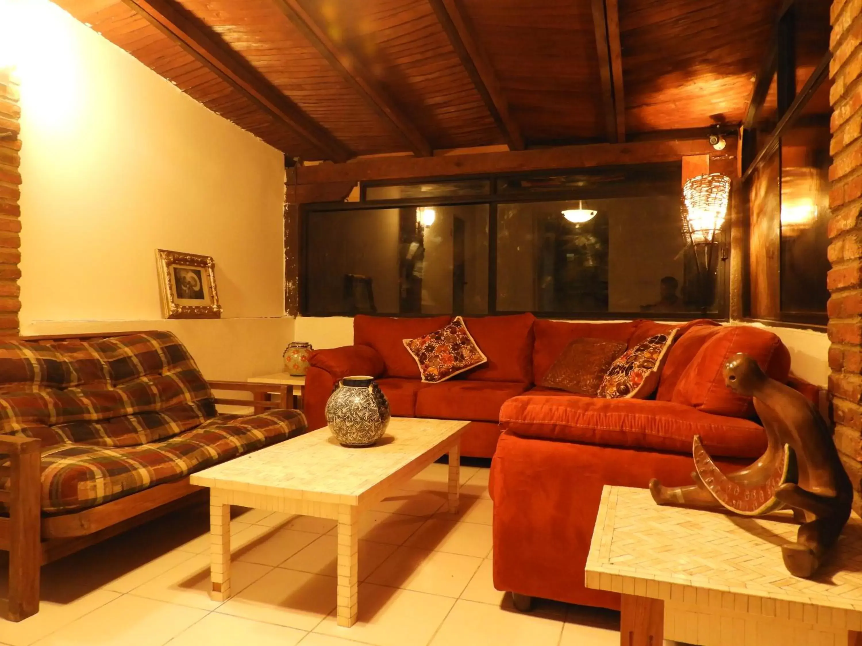 Seating Area in El Refugio de San Matías