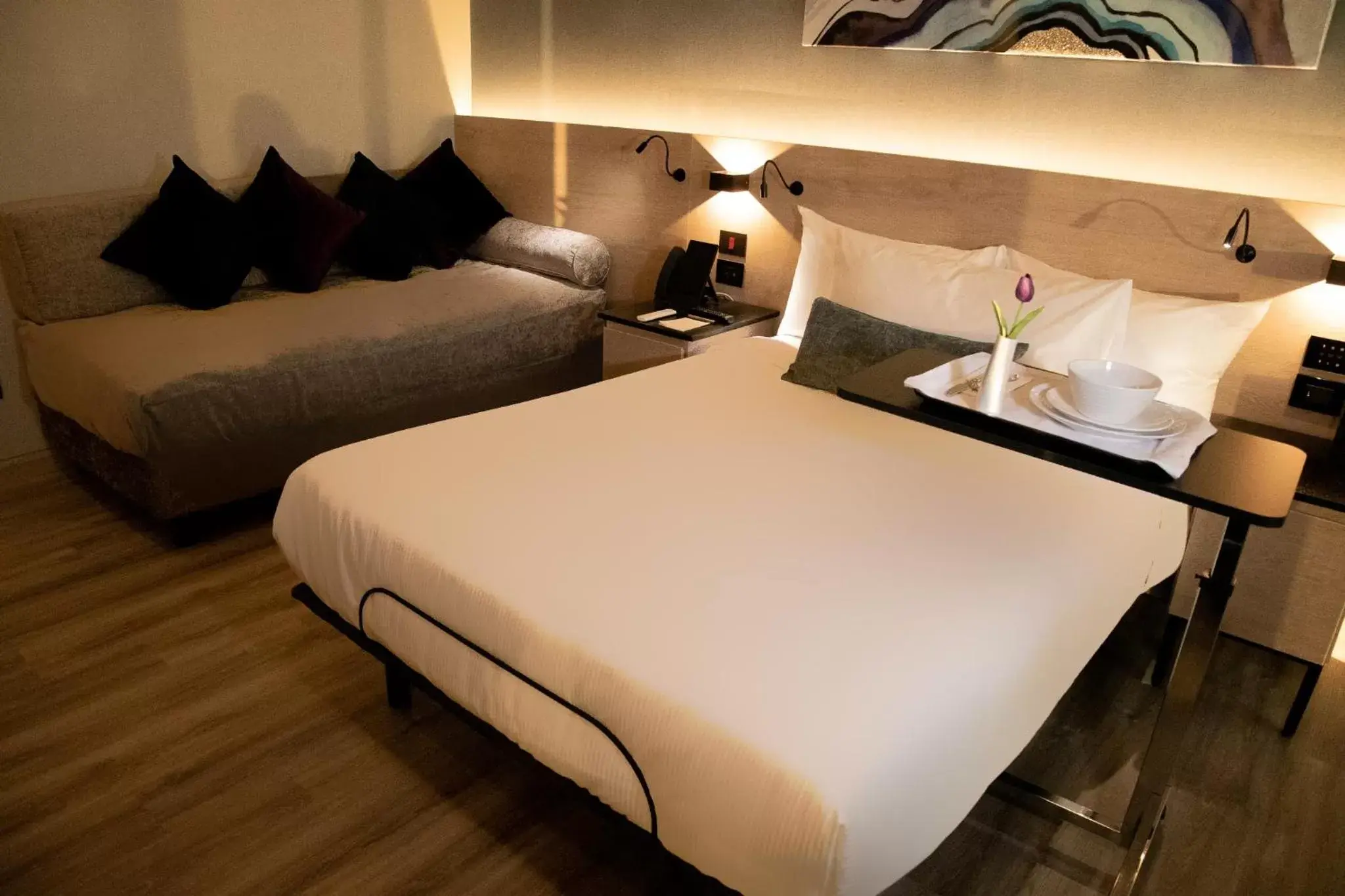 Bed in QUARTZ HOTEL & SPA