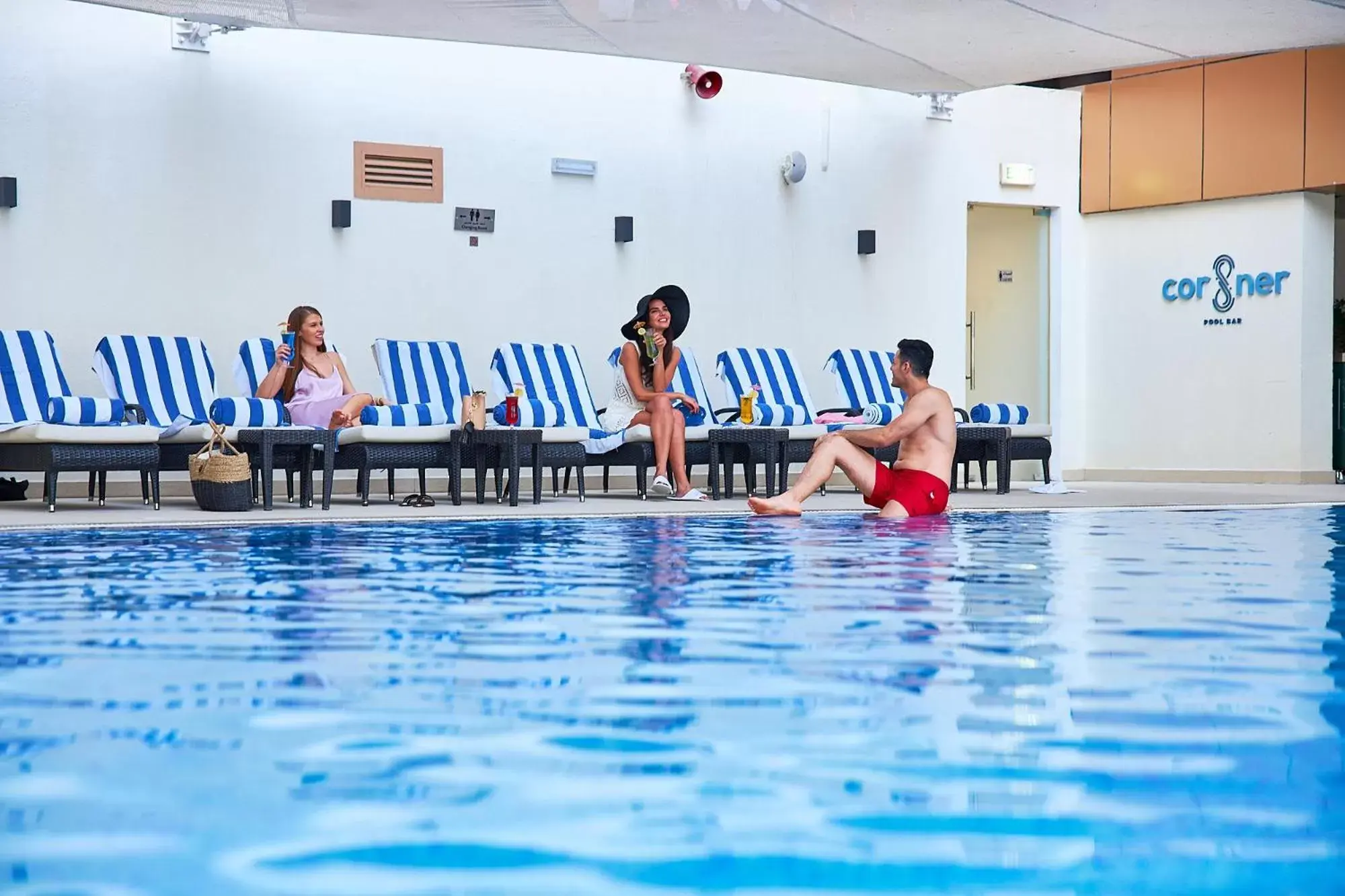 People, Swimming Pool in Mercure Dubai Barsha Heights Hotel Suites