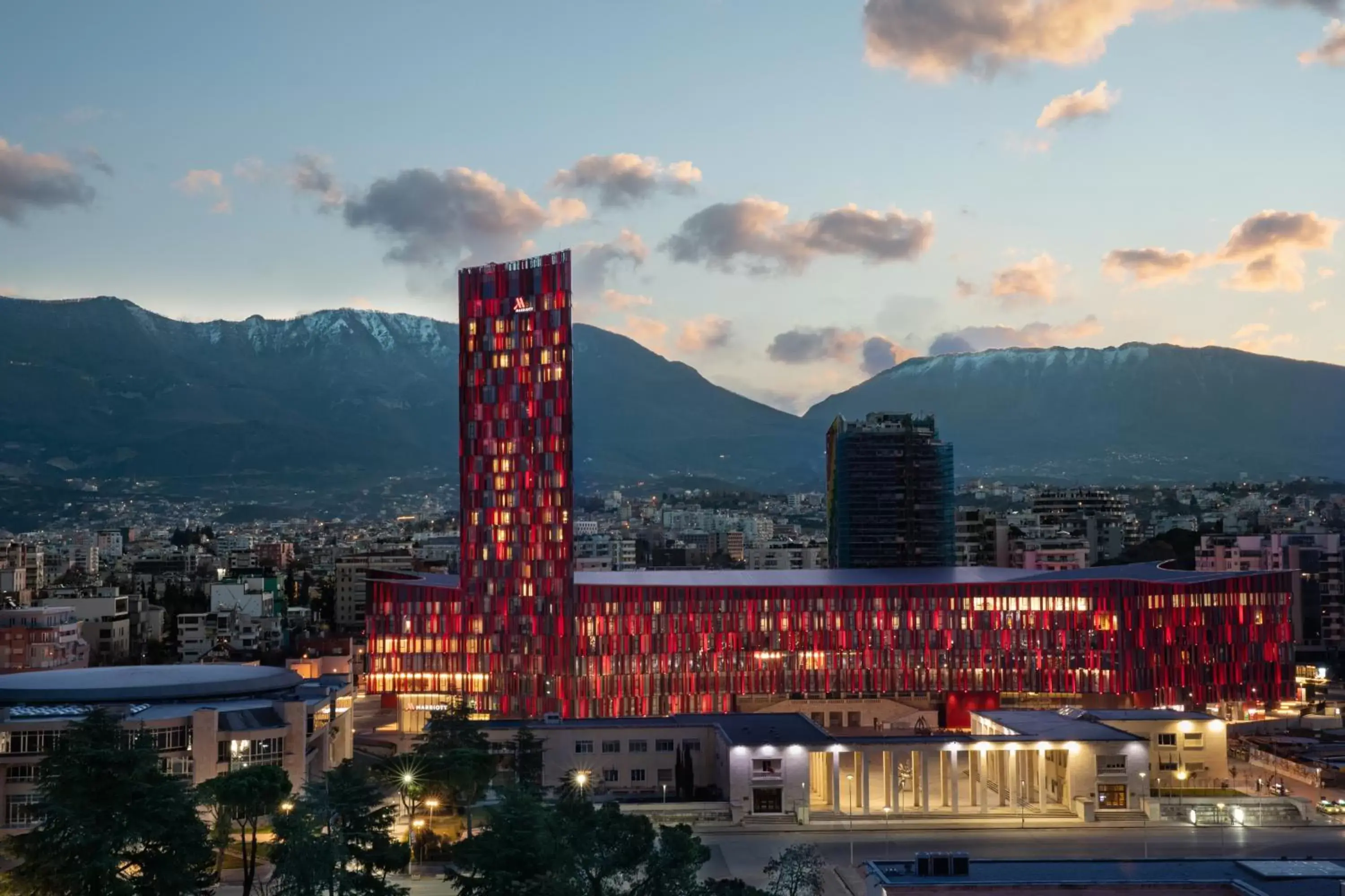 Property building in Tirana Marriott Hotel