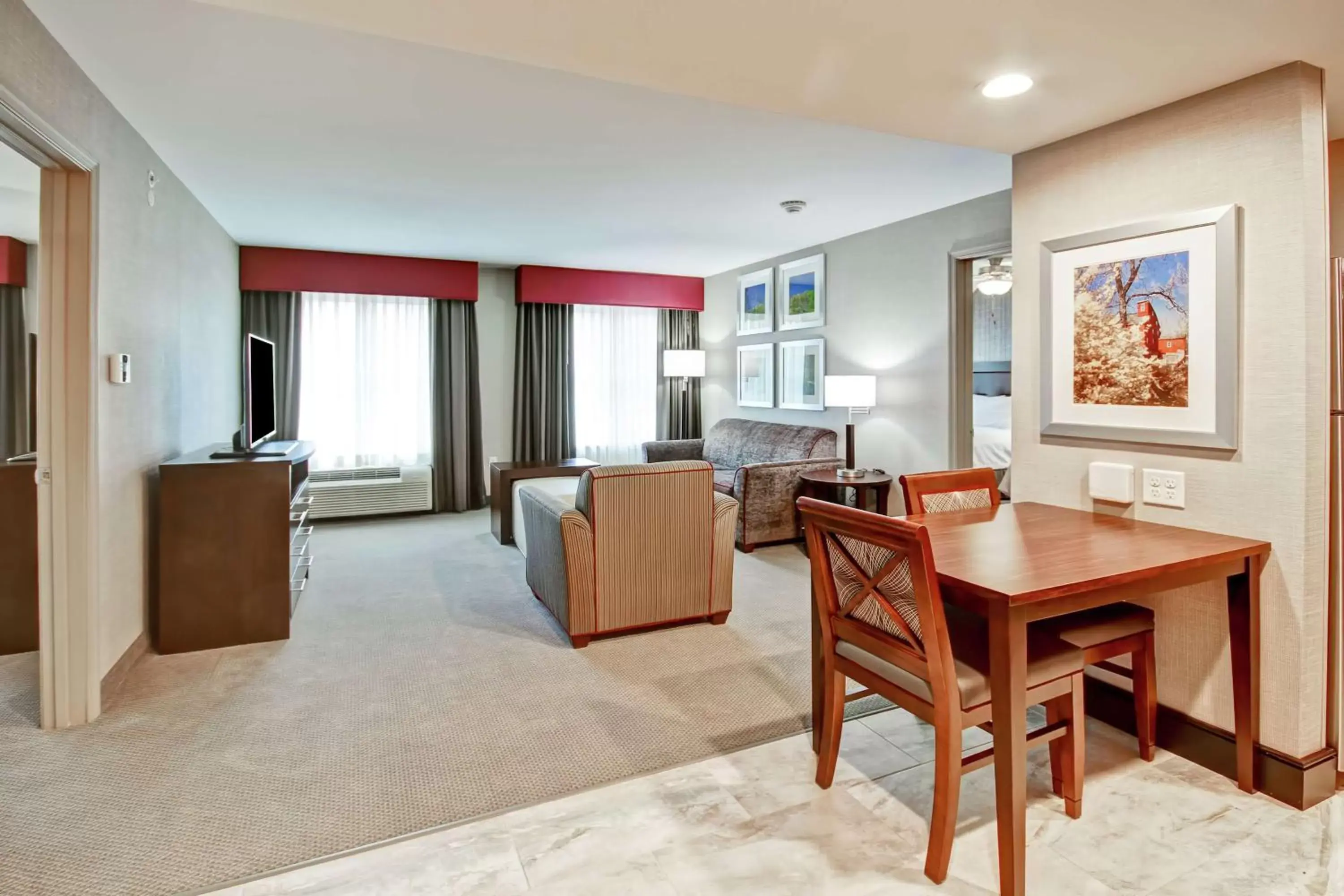 Living room, Seating Area in Homewood Suites by Hilton Bridgewater/Branchburg